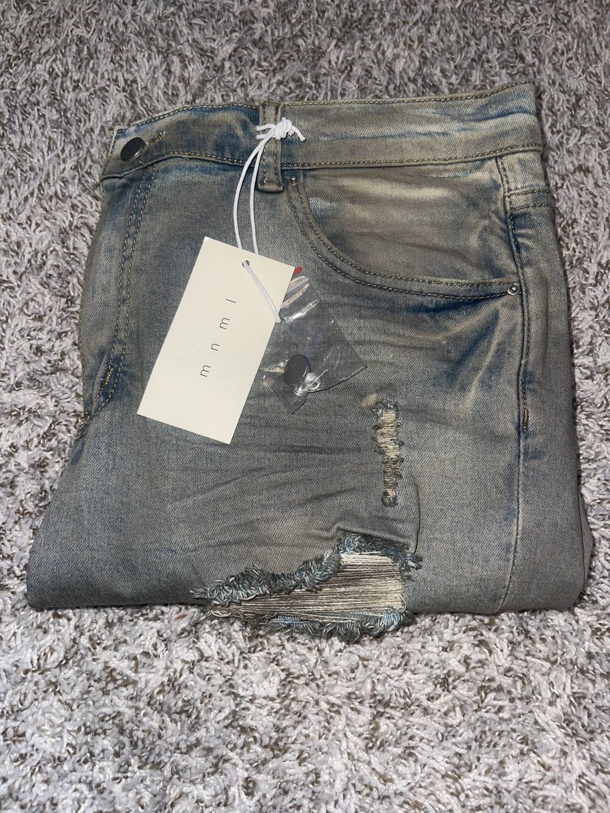 MNML MNML X607 Painted Skinny Denim Jeans Size US 36 / EU 52 - 4 Thumbnail