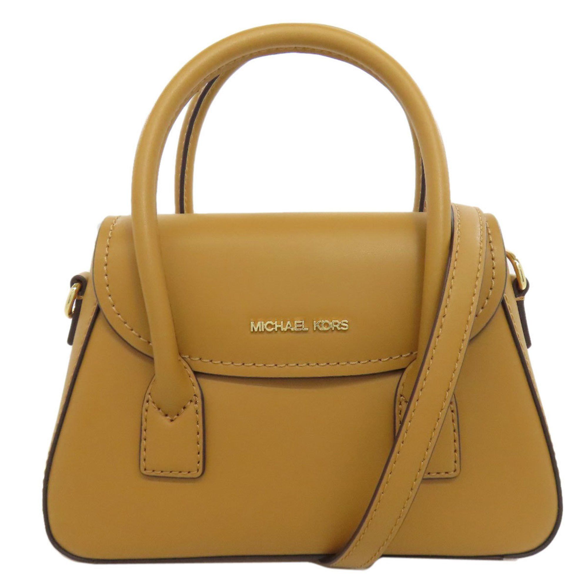 Michael Kors Satchel Crossbody Handbag Leather Women's in Brown