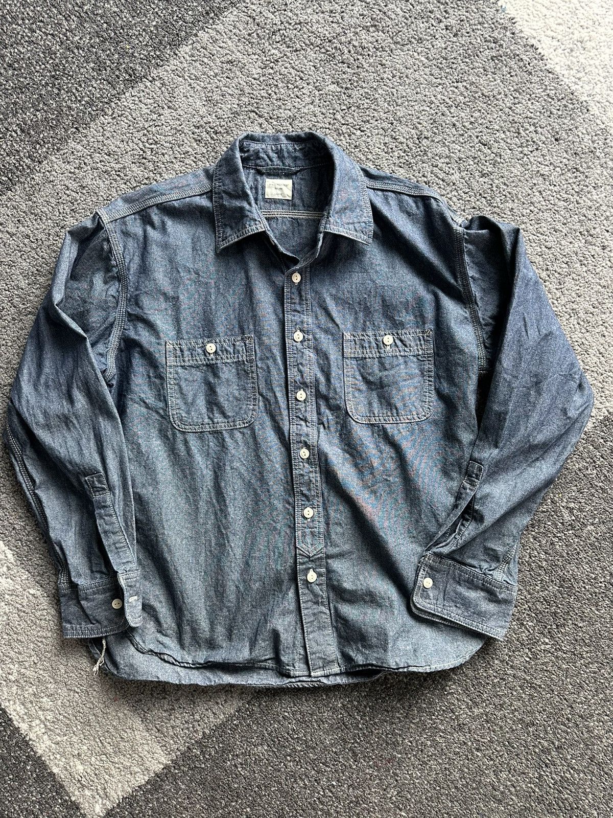 Designer × Japanese Brand Back Number Chambray Size US L / EU 52-54 / 3 - 1 Thumbnail