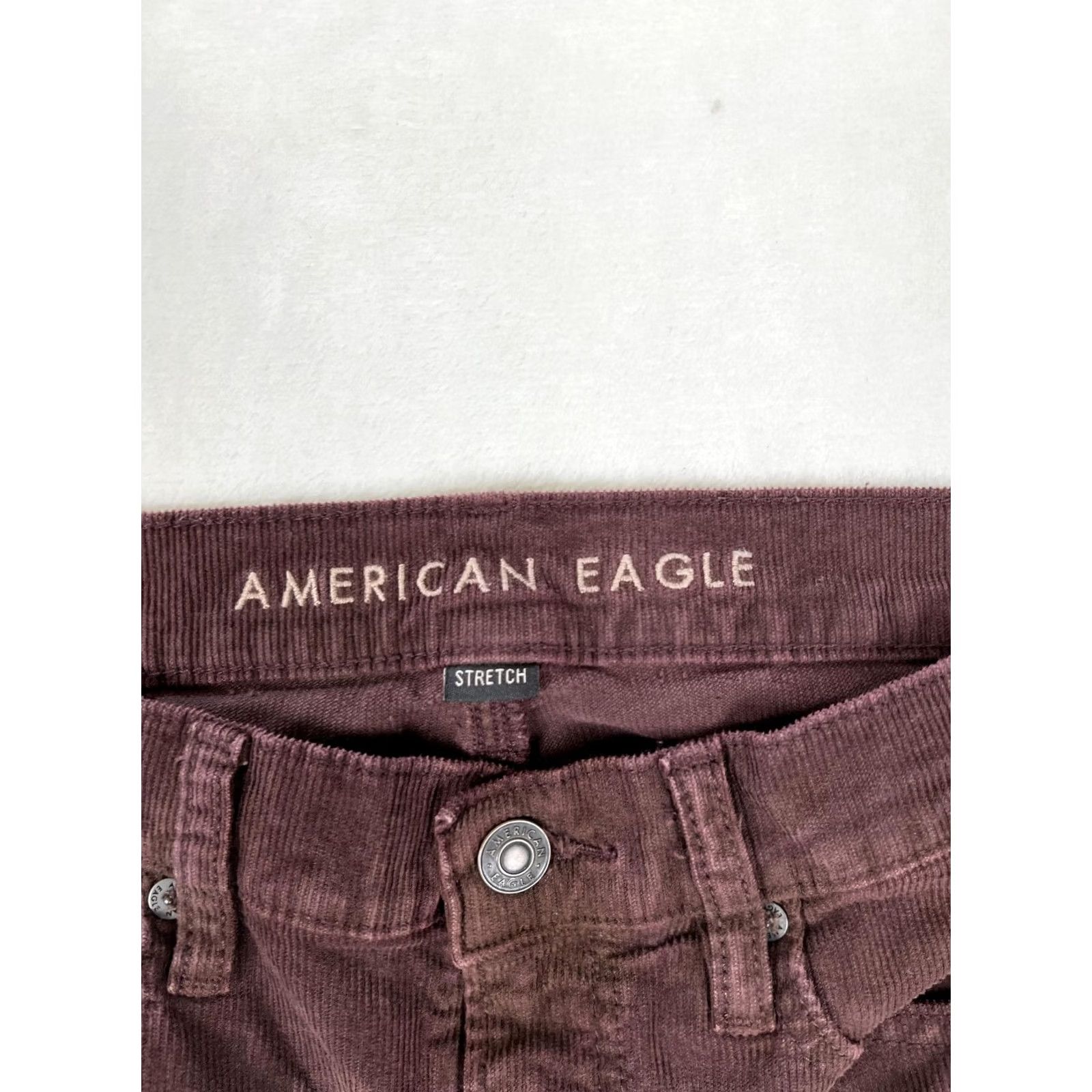 American Eagle Outfitters VINTAGE American Eagle Outfitters Pants Womens 6 Brown 90s Straight Corduroy Stretch Size 28" / US 6 / IT 42 - 4 Thumbnail