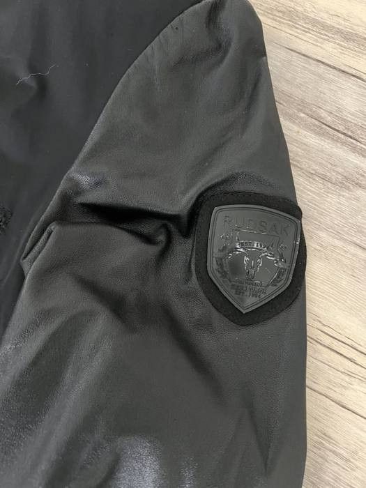 Rudsak RUDSAK Black Bomber Jacket w/ Leather Sleeves Size US L / EU 52-54 / 3 - 3 Thumbnail