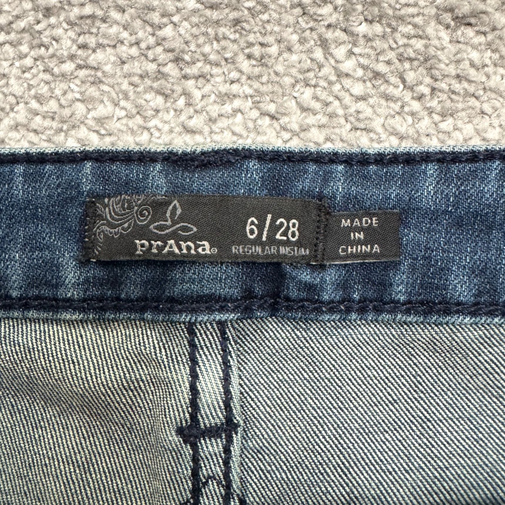 Prana Prana Kara Skinny Denim Jeans Womens 6 Blue Dark Wash Organic Cotton Mid Rise Size 28" / US 6 / IT 42 - 5 Thumbnail