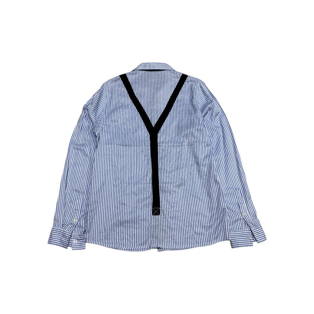 Neighborhood 🔥Aw 2010 Neighborhood Tie Sus Striped Shirt Size US L / EU 52-54 / 3 - 5 Thumbnail