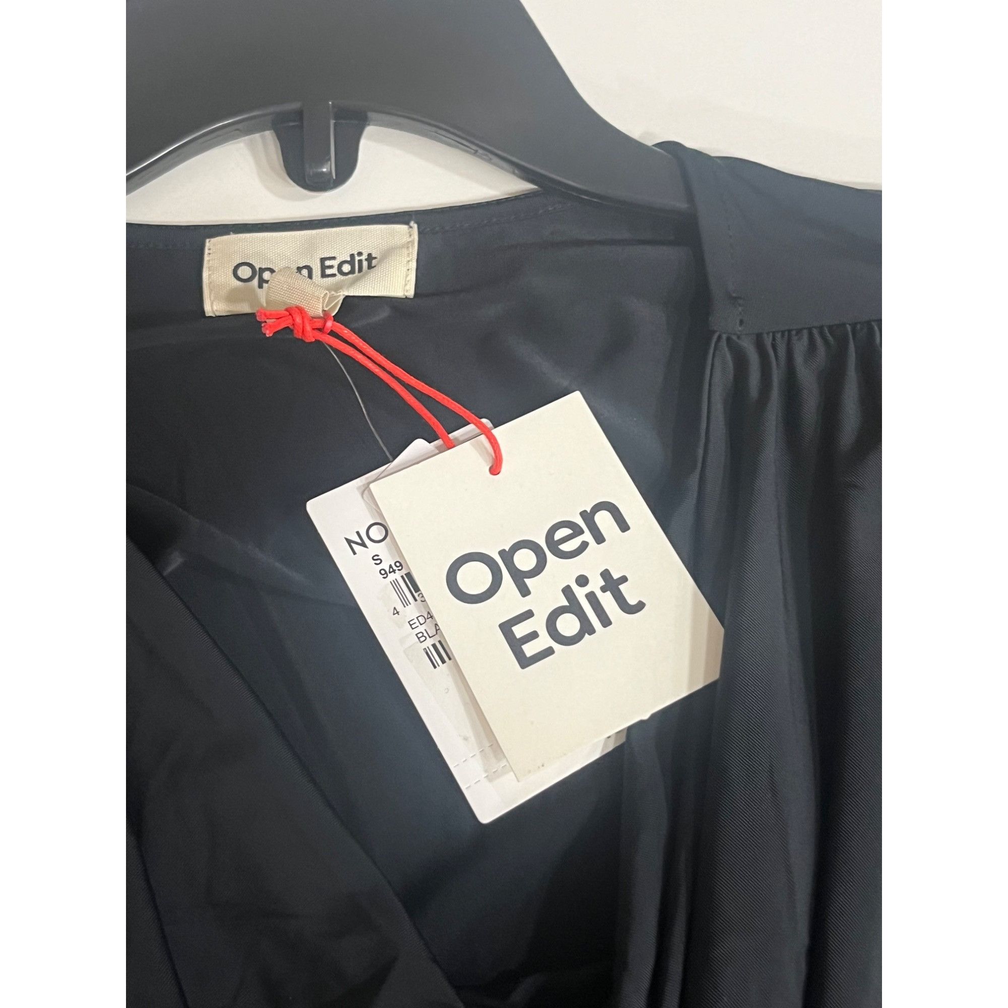 Other Open Edit Cowl Neck Long Sleeve Crop Top, Black, S Size S / US 4 / IT 40 - 8 Thumbnail