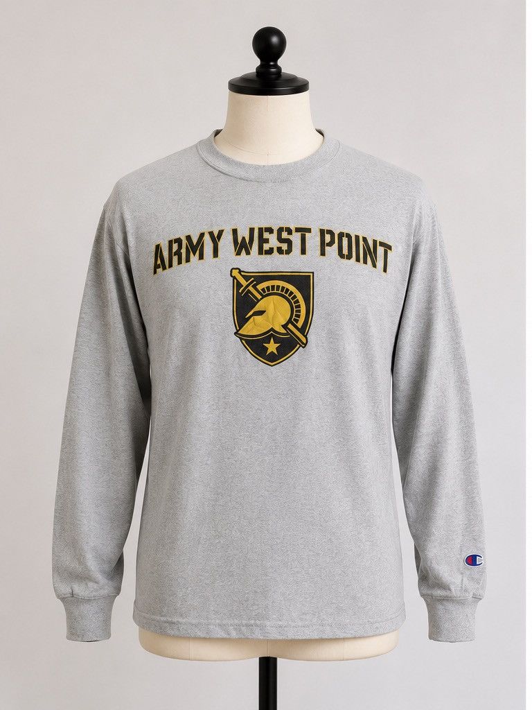 Champion Champion Army West Point Long Sleeve Tee Vintage Military Size US M / EU 48-50 / 2 - 1 Thumbnail