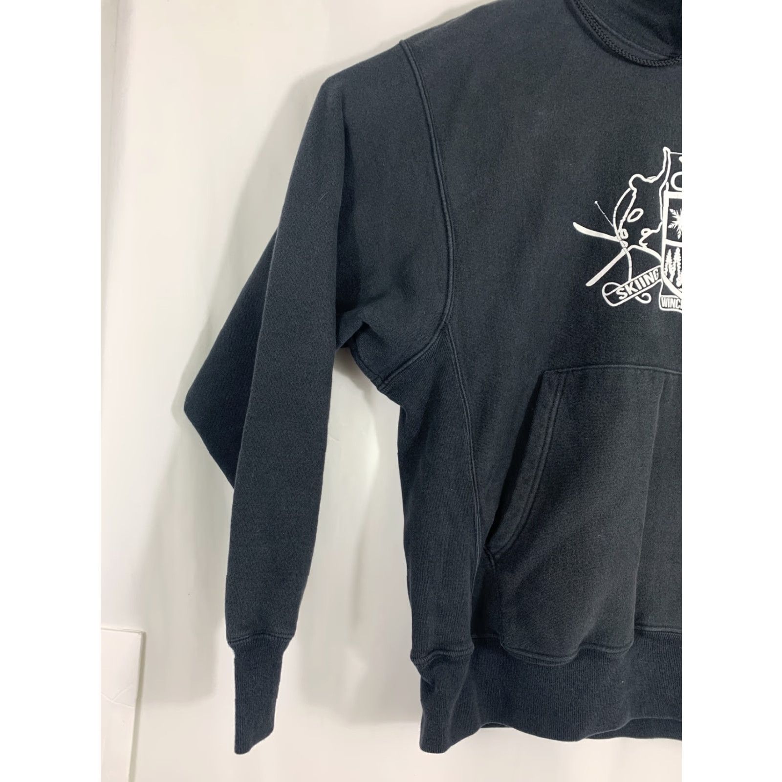 Champion Champions Hoodie Mens Medium Black Pullover Reversible Skiing Winchendon Size US M / EU 48-50 / 2 - 4 Thumbnail