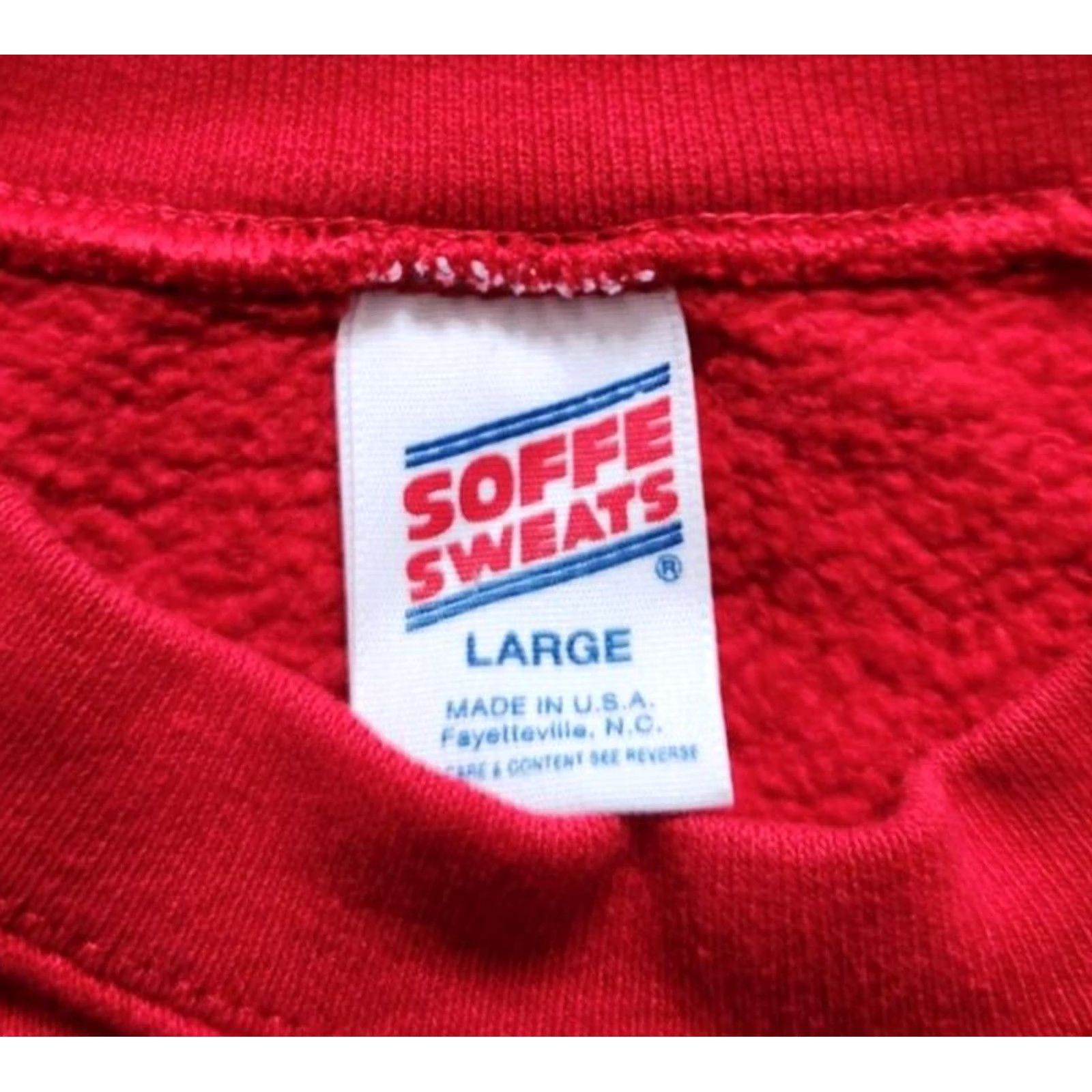 Soffe VTG USMC Sweatshirt Crewneck Soffe Red L Men's Pullover Embroidered Graphic Vintage USA Marines Size US L / EU 52-54 / 3 - 4 Thumbnail