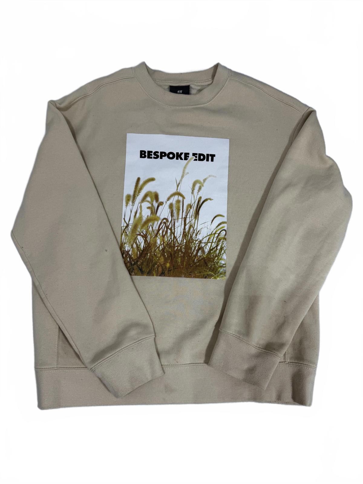 H&M H&M Men's Beige Sweatshirt with 'Bespoke Edit' Graphic Size US M / EU 48-50 / 2 - 2 Thumbnail