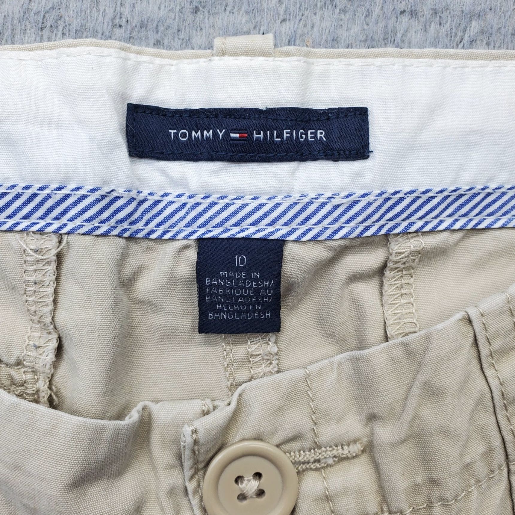 Tommy Hilfiger Tommy Hilfiger Workwear Pants Womens 10 Tan Classic Straight LegSize 10 Womens Tan Pants Size 32" / US 10 / IT 46 - 4 Thumbnail