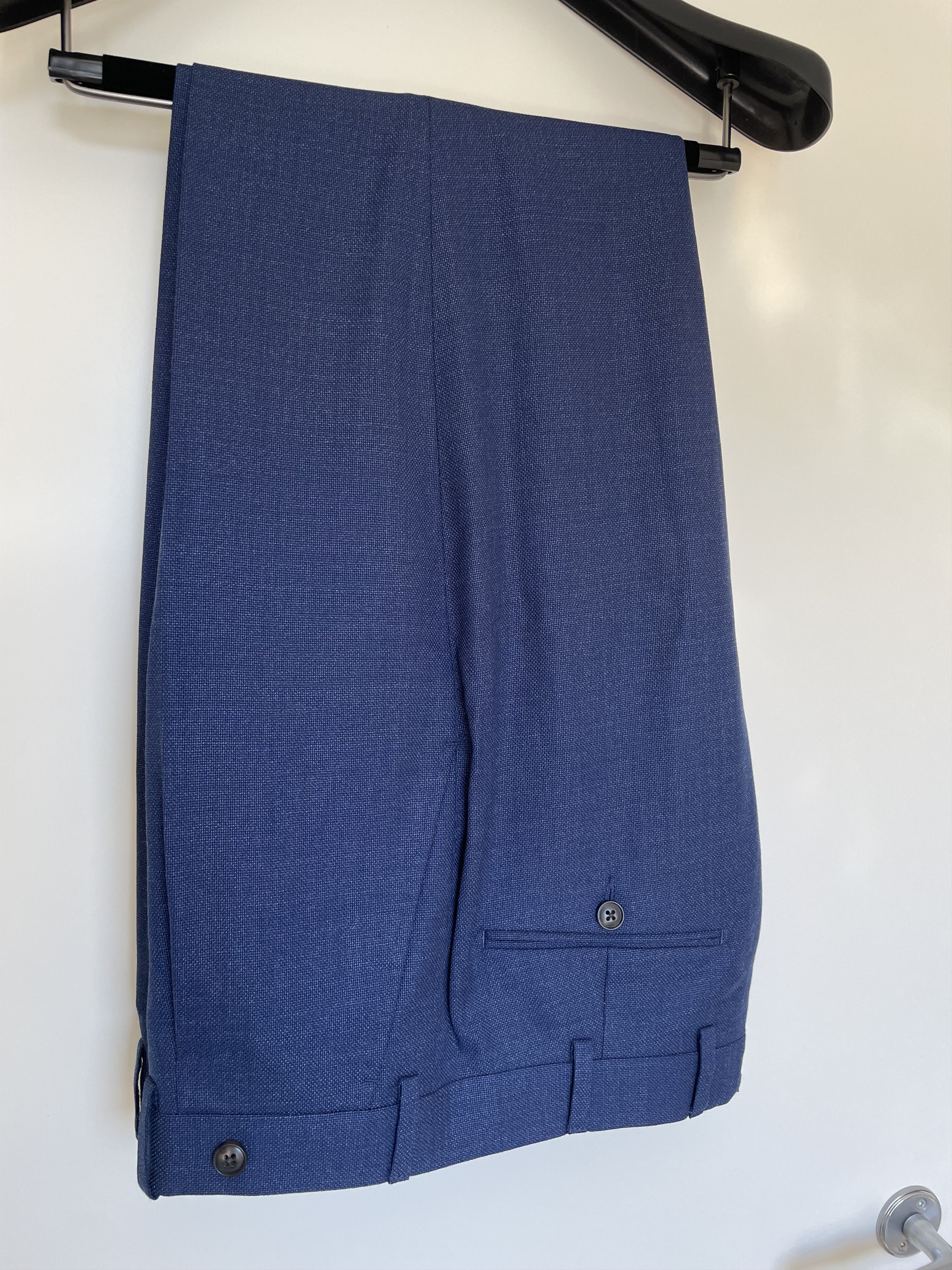 Suitsupply NWOT Suitsupply mid blue hopsack trousers, size w31 Size US 31 - 2 Thumbnail