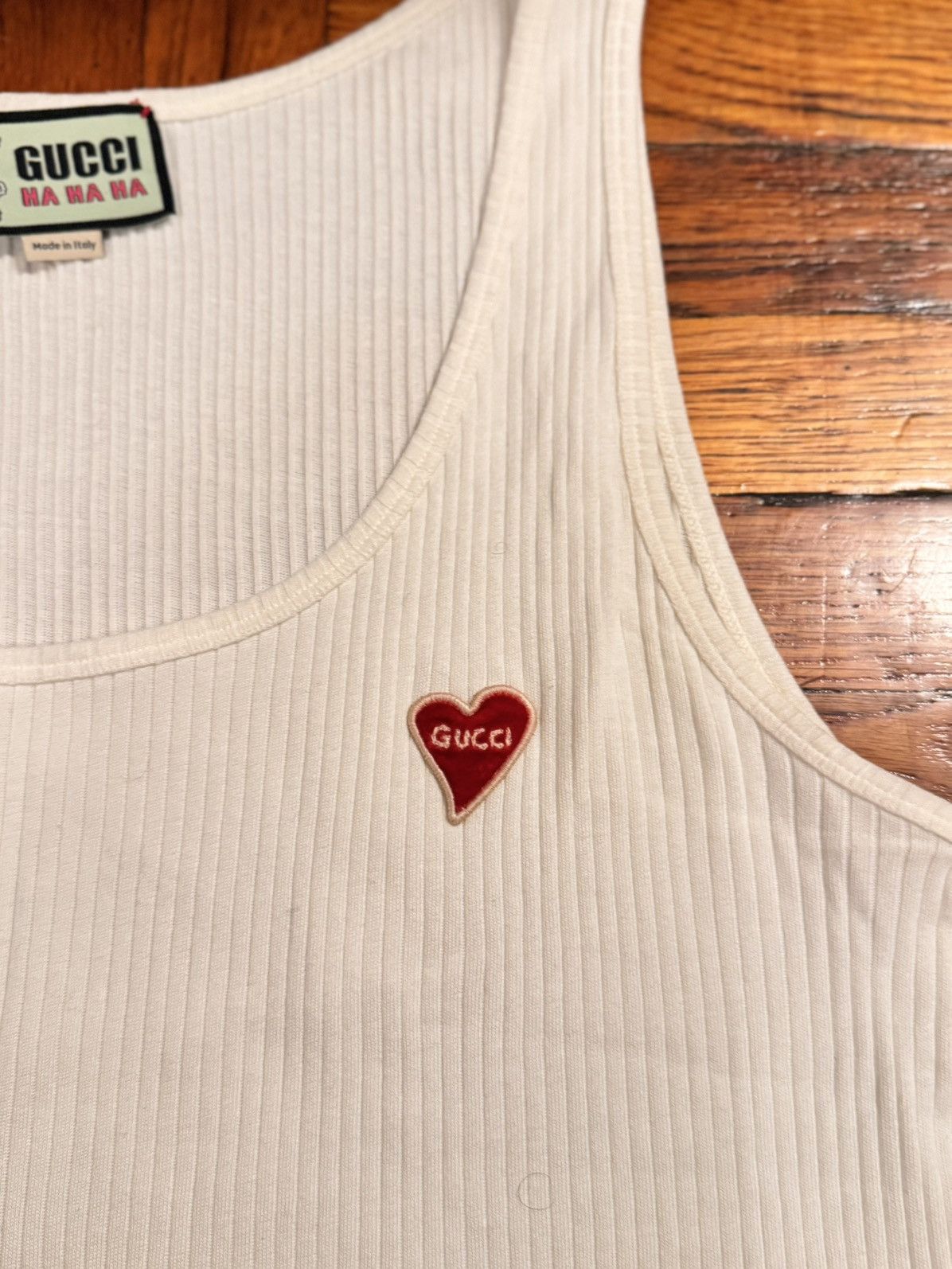 Gucci Gucci: Ha Ha Ha Tank Top, LRG Size US L / EU 52-54 / 3 - 3 Thumbnail