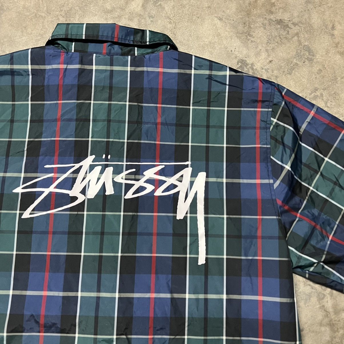 Stüssy Madras Patchwork Zip Jacket Stüssy - Madras Patchwork Zip Jacket | HBX - Globally