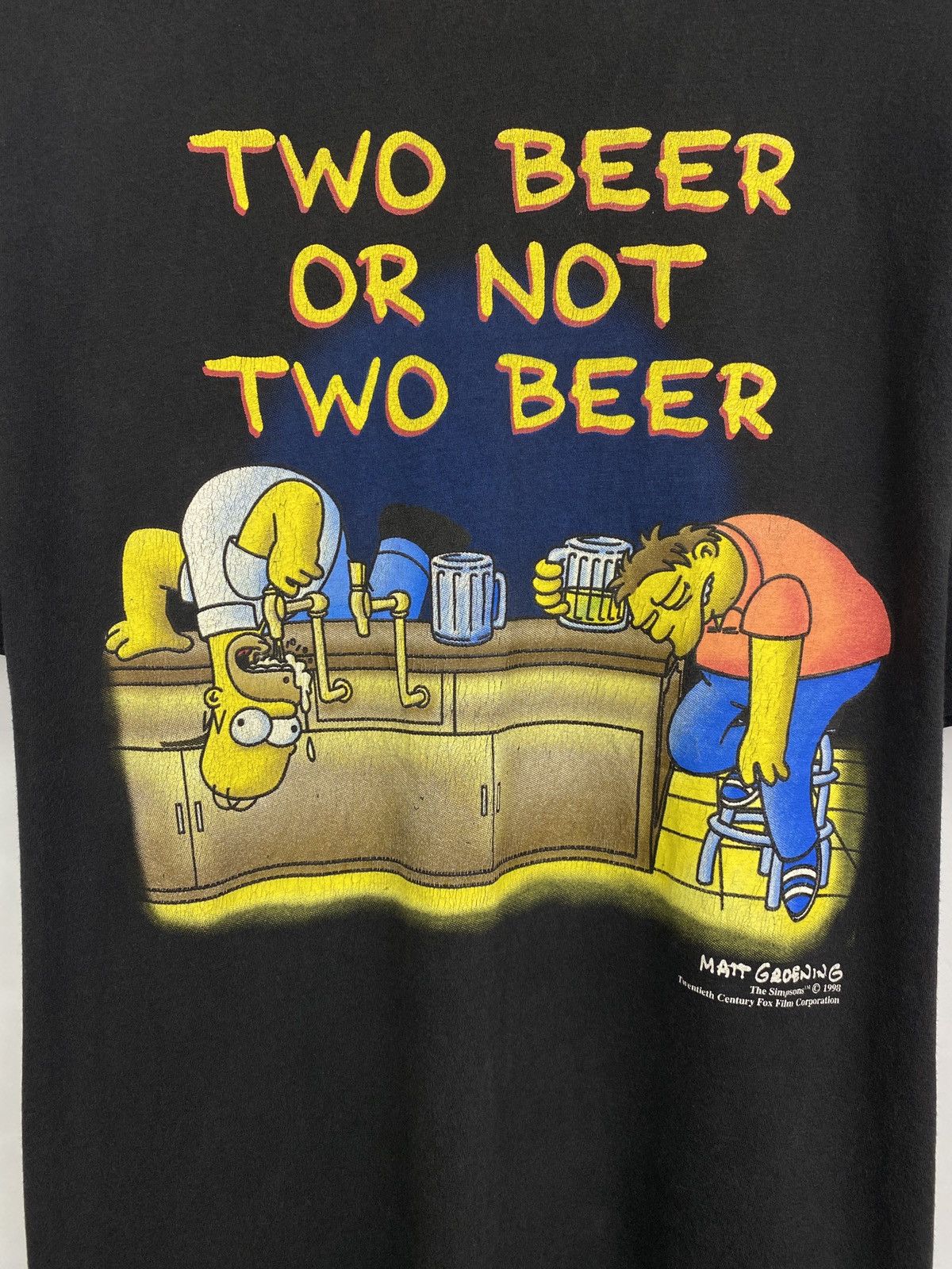 The Simpsons × Vintage Vintage 1998 Matt Groening Homer The Simpsons t-shirt Size US L / EU 52-54 / 3 - 4 Thumbnail
