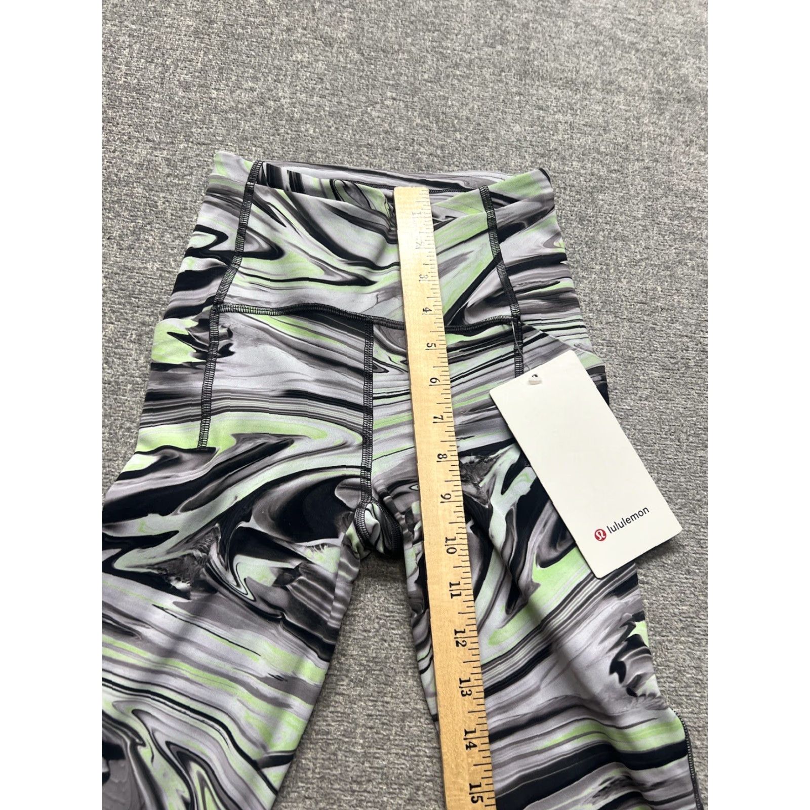 Lululemon Lululemon Speed Pants - Women - 0 - 28in - Multicolor Marble Green Gray - Pants - Activewear - Regular - Pull On - NWT Size 25" / US 0 / IT 36 - 4 Thumbnail