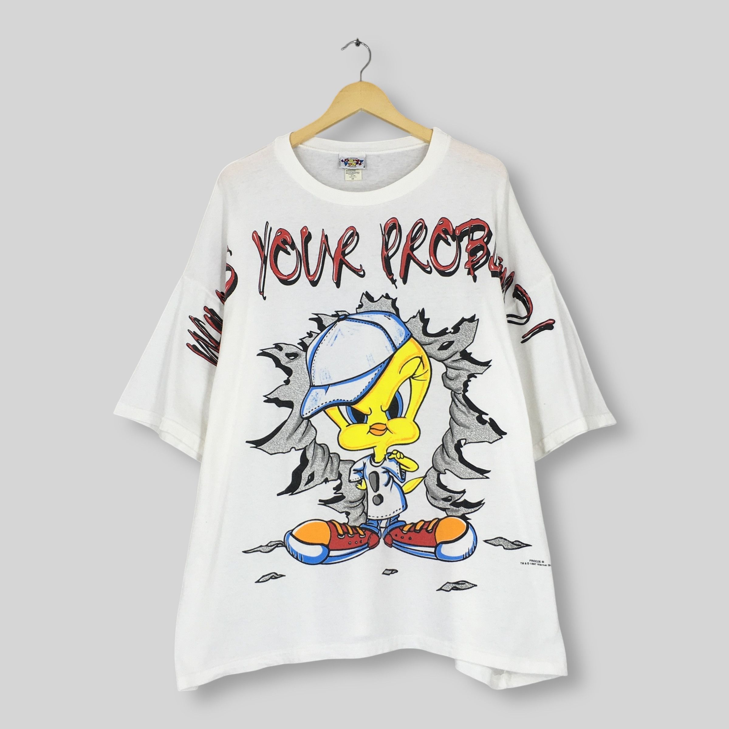 Cartoon Network Vintage 90s Looney Tunes Tweety Bird T Shirt 3XLarge Size US XXL / EU 58 / 5 - 1 Thumbnail