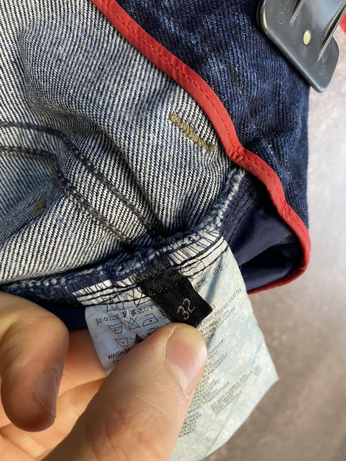 Prada PRADA Jeans Blue Denim Wash Nylon Y2K Vintage red tab Size US 32 / EU 48 - 15 Thumbnail