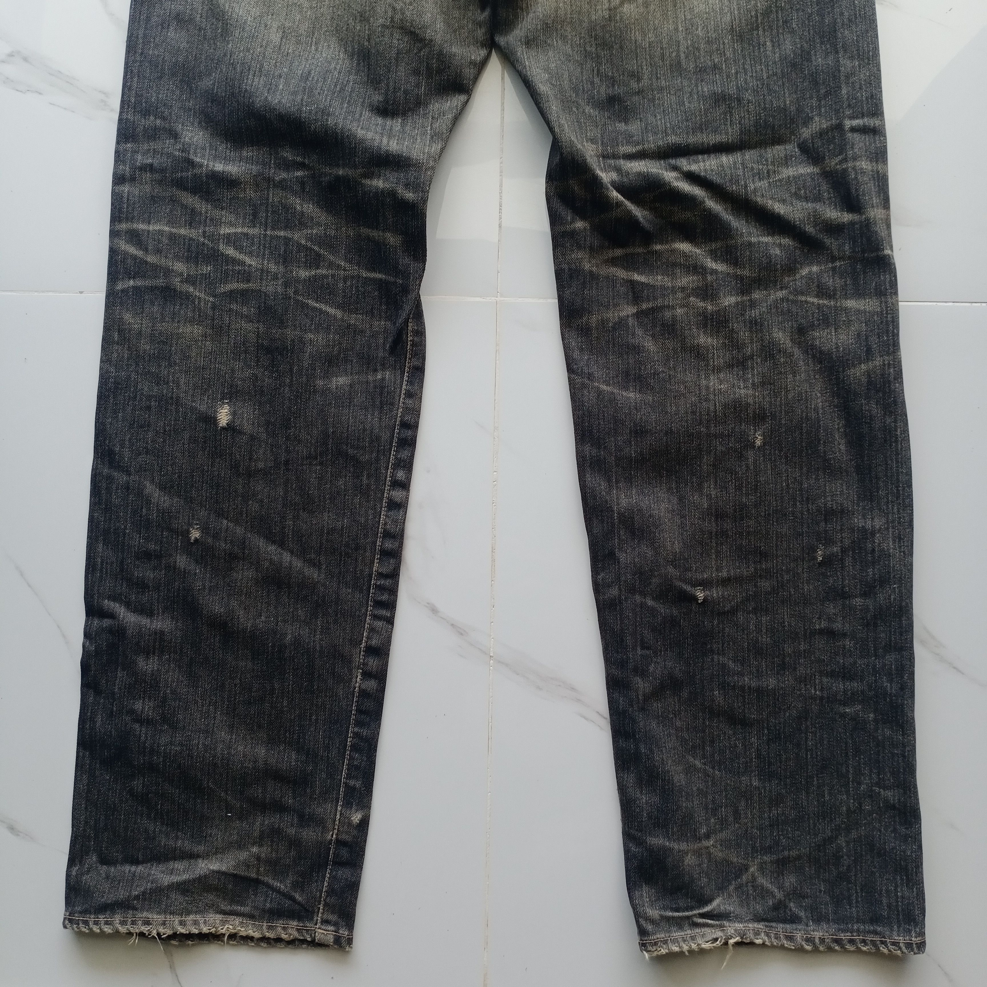 Devilock Devilock Hardcore Disstressed Jeans Japan Denim Size US 31 - 16 Thumbnail