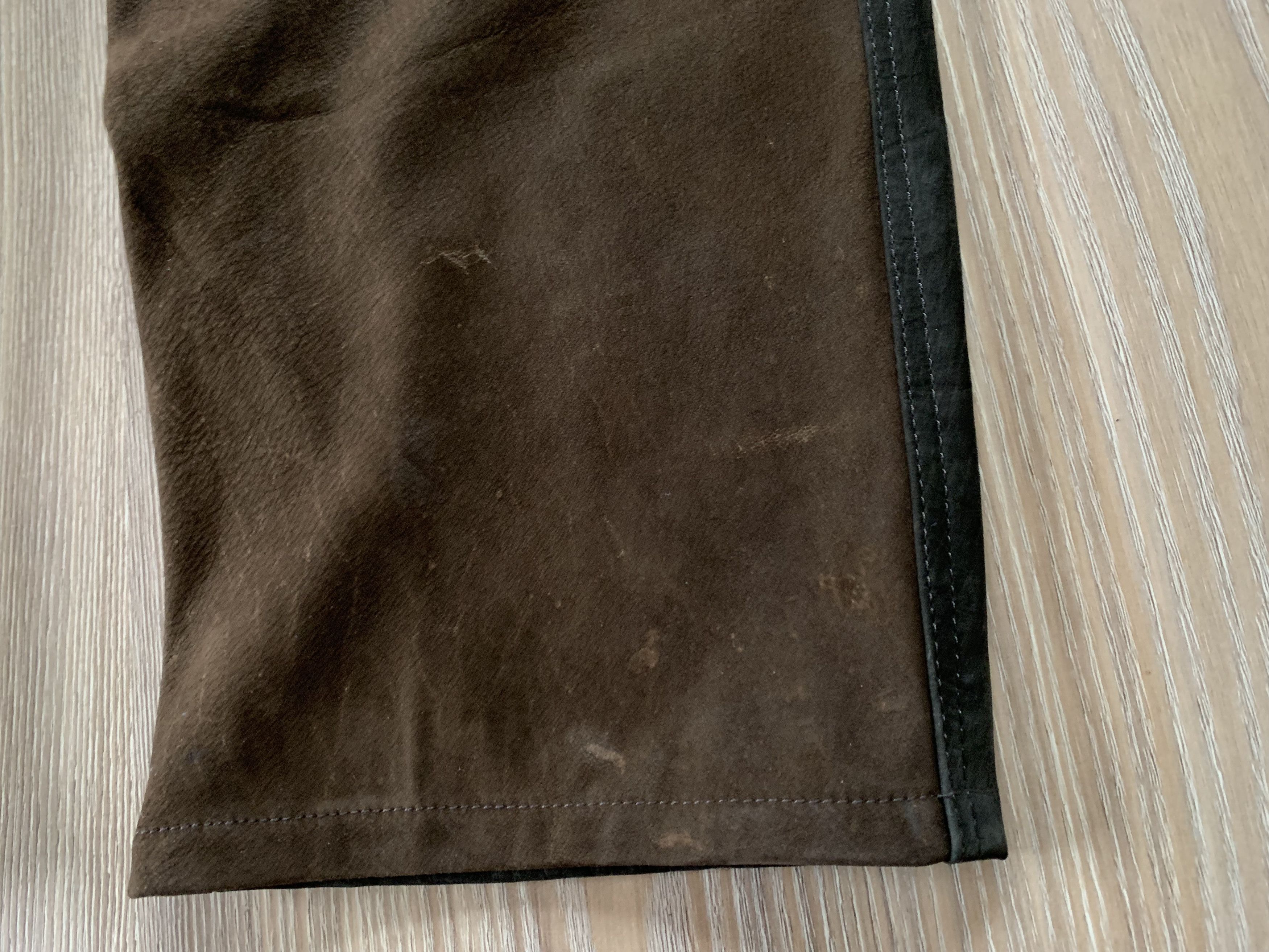 Hunter Vintage Hubertus Hunting Heavy Leather Trousers Pant Size US 44 / EU 60 - 10 Thumbnail