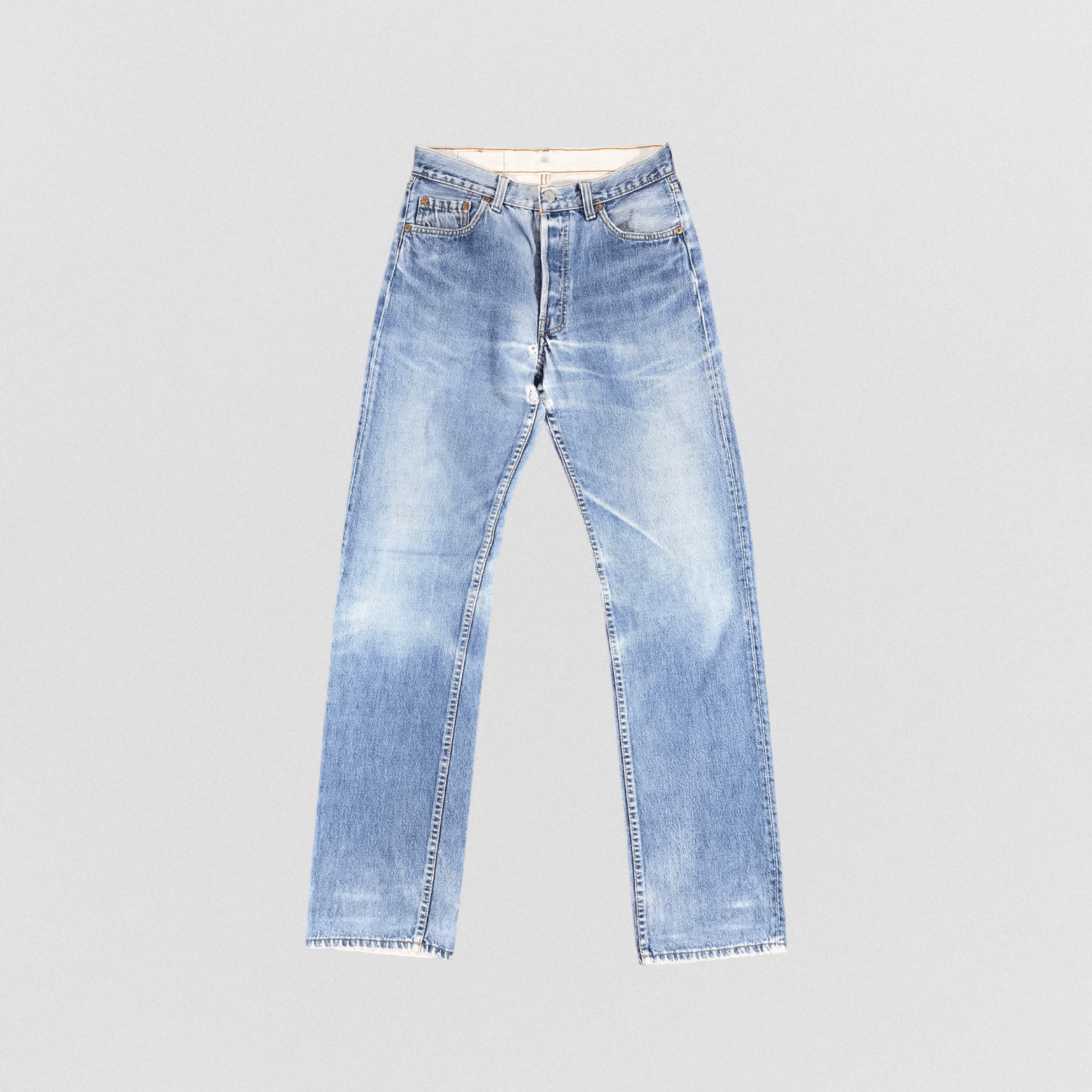 Levi's Vintage 80s Light Wash Levis 501 Jeans-JM1422 Size US 29 - 1 Thumbnail