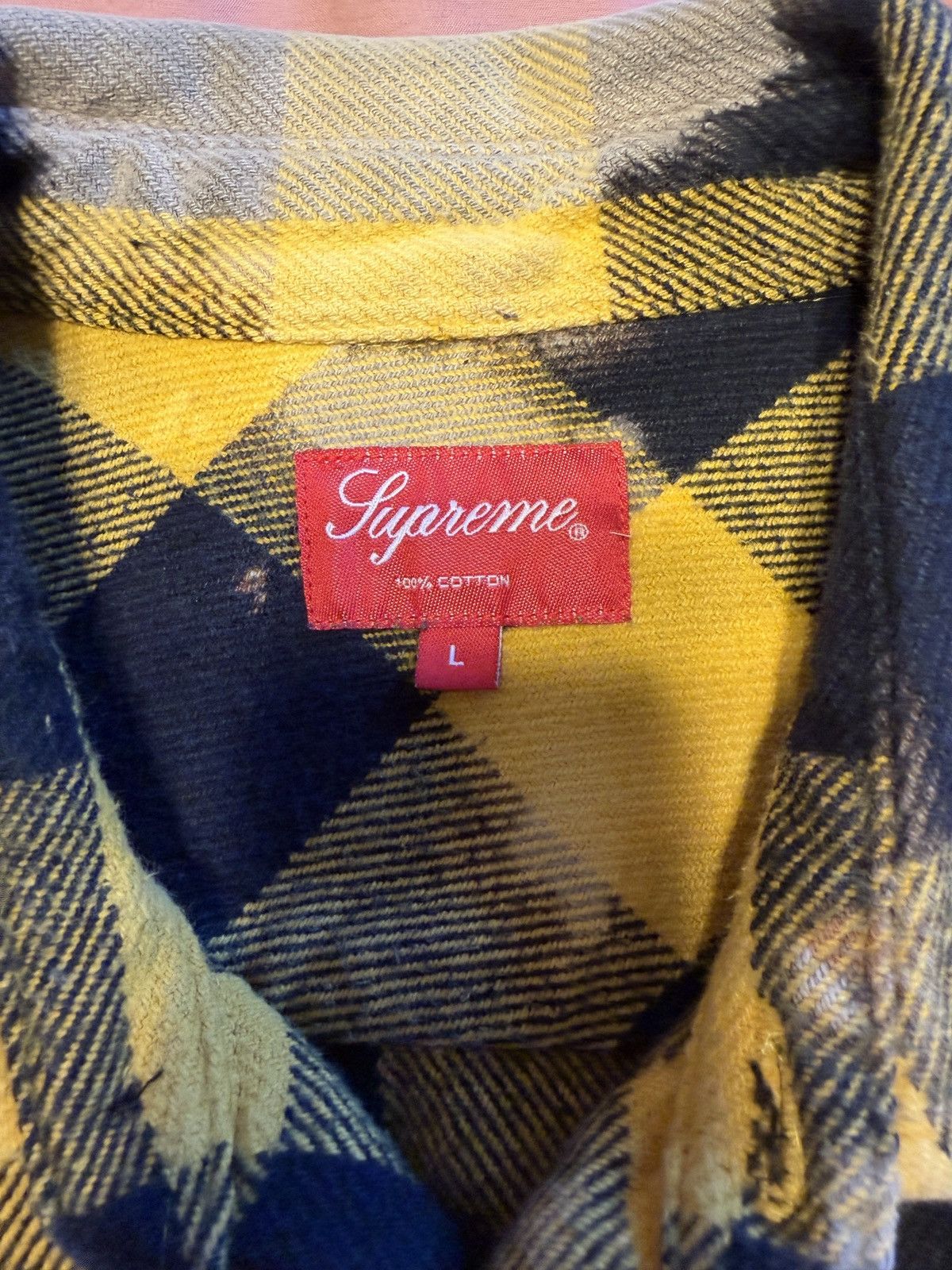 Supreme SUPREME BLEACHED BUFFALO HEAVYWEIGHT FLANNEL Size US L / EU 52-54 / 3 - 3 Thumbnail