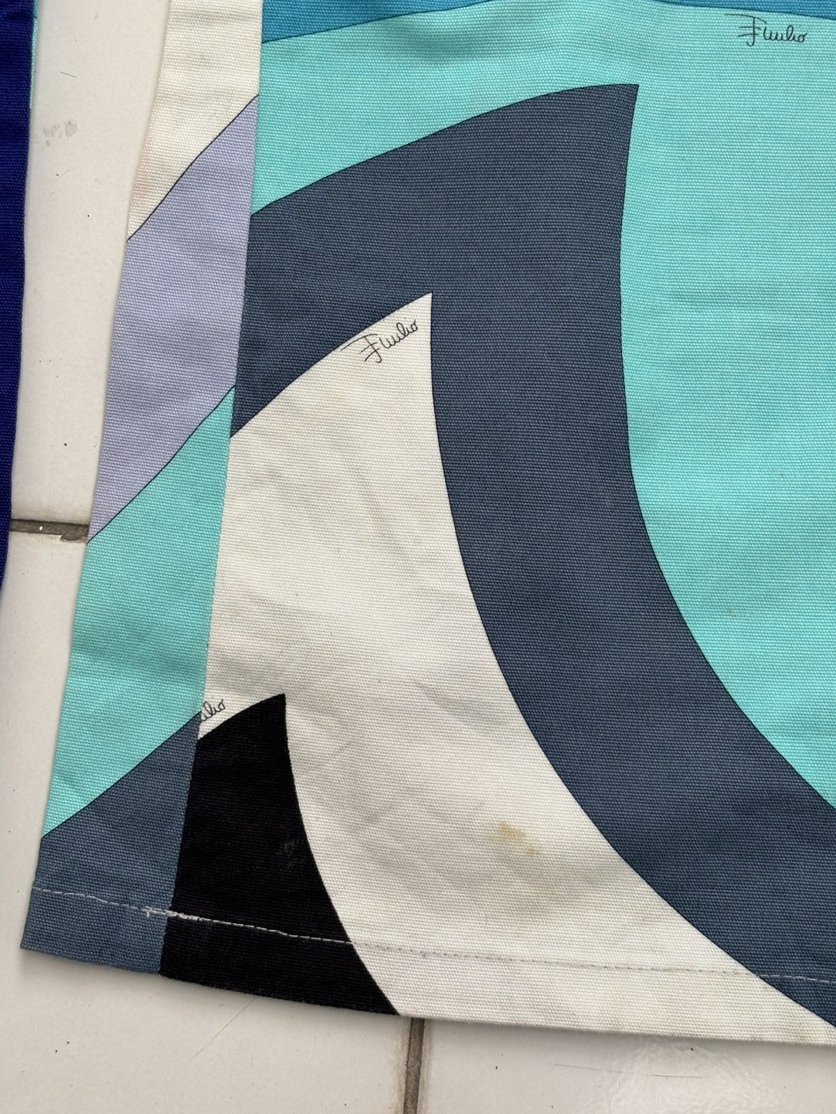 Emilio Pucci Y2K Abstract Print Flare Pants Size 28" / US 6 / IT 42 - 10 Thumbnail