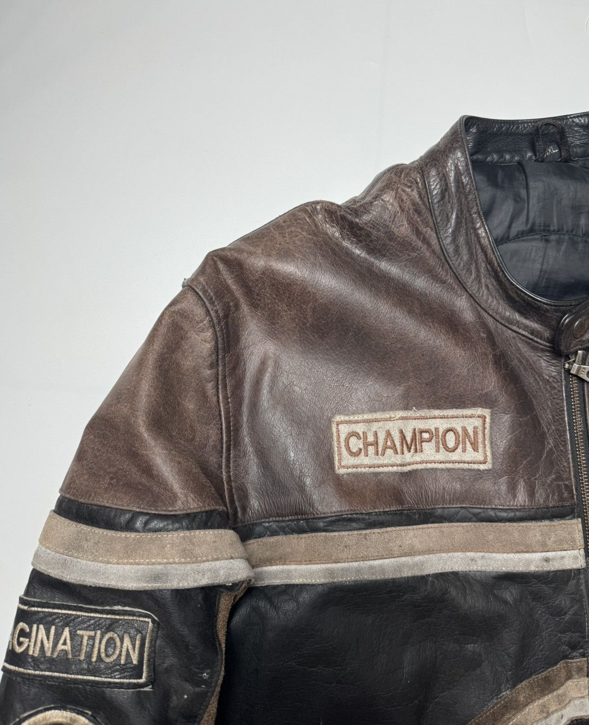 Vintage Vintage LukcyDrive Leather Racing Jacket Size US XXL / EU 58 / 5 - 6 Thumbnail