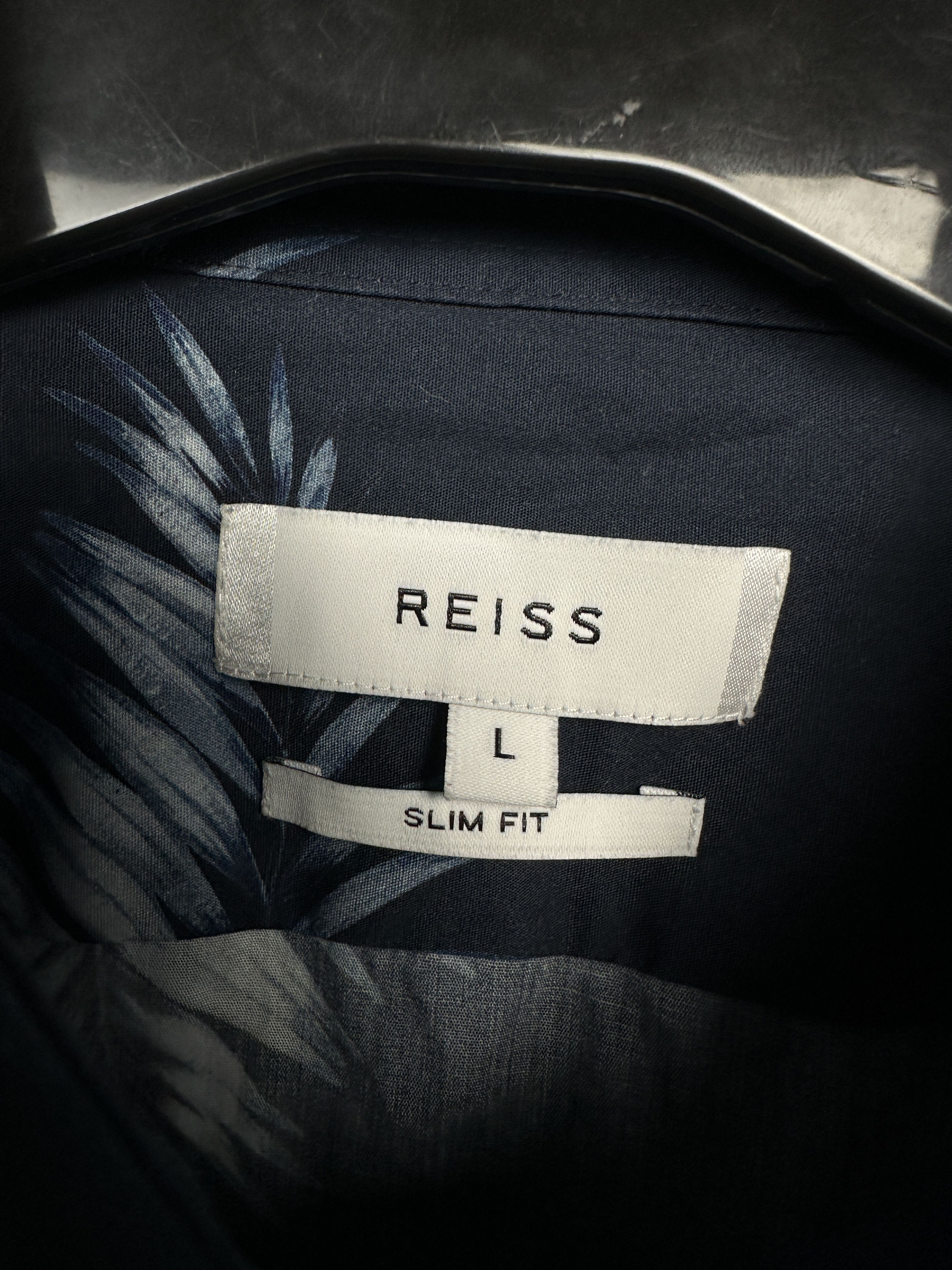 Reiss Reiss Mens Long Sleeve Floral Print Shirt Slim Fit Size US L / EU 52-54 / 3 - 3 Thumbnail
