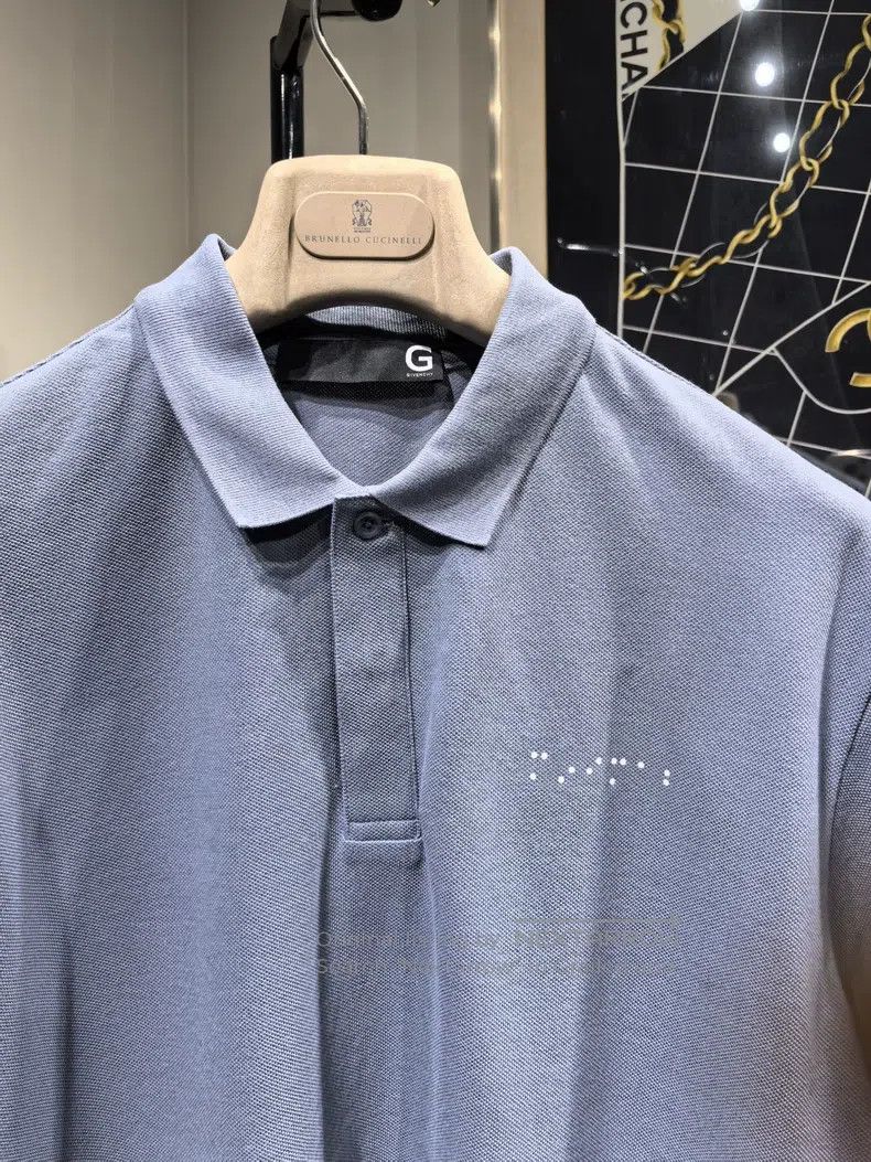 Givenchy Givenchy New Mens Short Sleeve Polo, Blue, Double Layer Size US M / EU 48-50 / 2 - 3 Thumbnail
