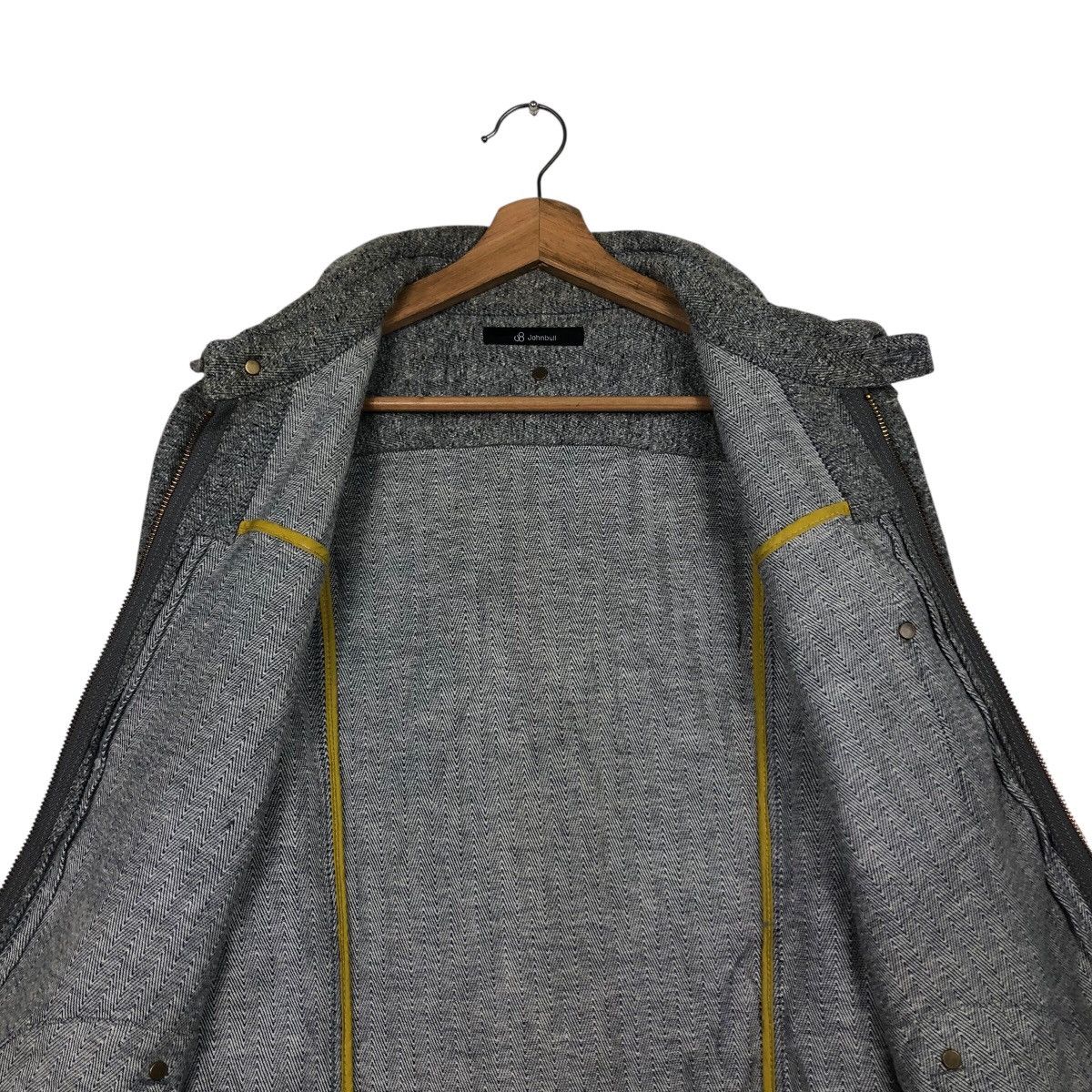 Johnbull 📌Vintage Zipper Biker Jacket Johnbull Herringbone Design Size US L / EU 52-54 / 3 - 15 Thumbnail