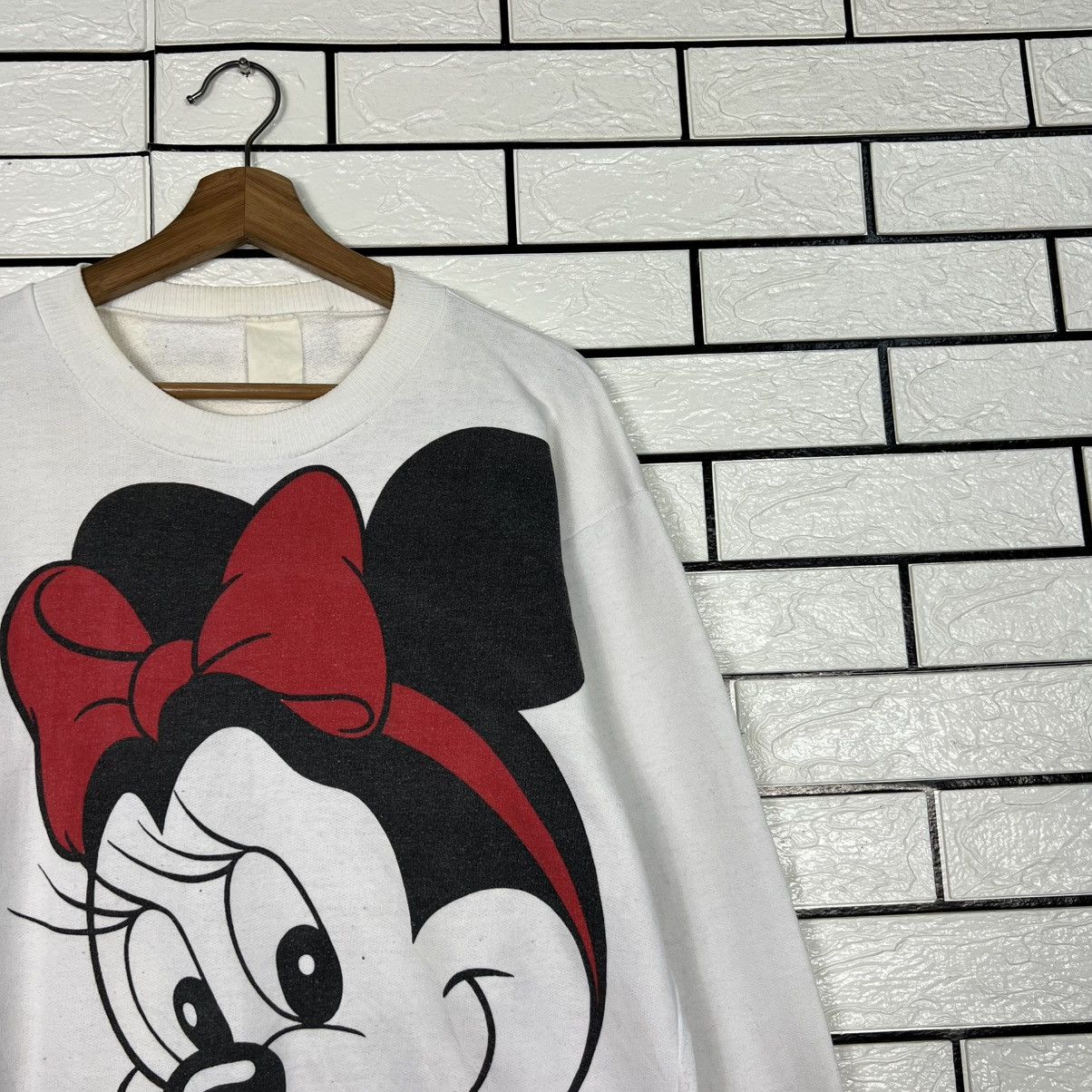 Disney Vintage 90's MINNIE MOUSE Big Logo Sweatshirt #4178-C191 Size US M / EU 48-50 / 2 - 6 Thumbnail