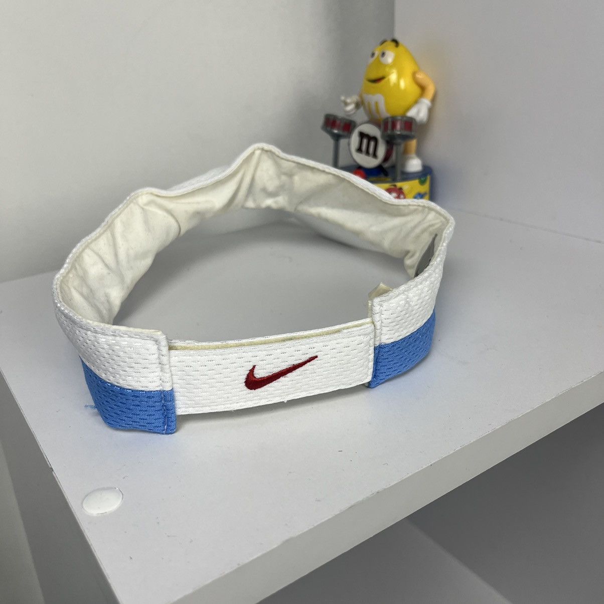 Nike × Vintage 💧VINTAGE💧 Nike Ace Visor White golf Cap Size ONE SIZE - 3 Thumbnail