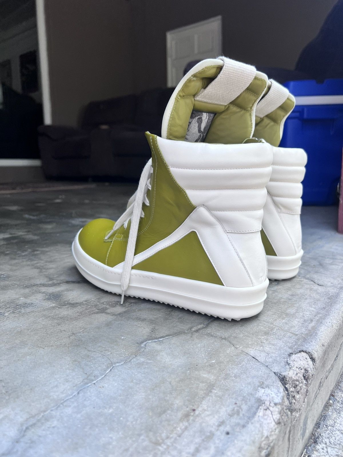 Rick Owens Olive Rick Owens Geobaskets Size US 11 / EU 44 - 7 Thumbnail