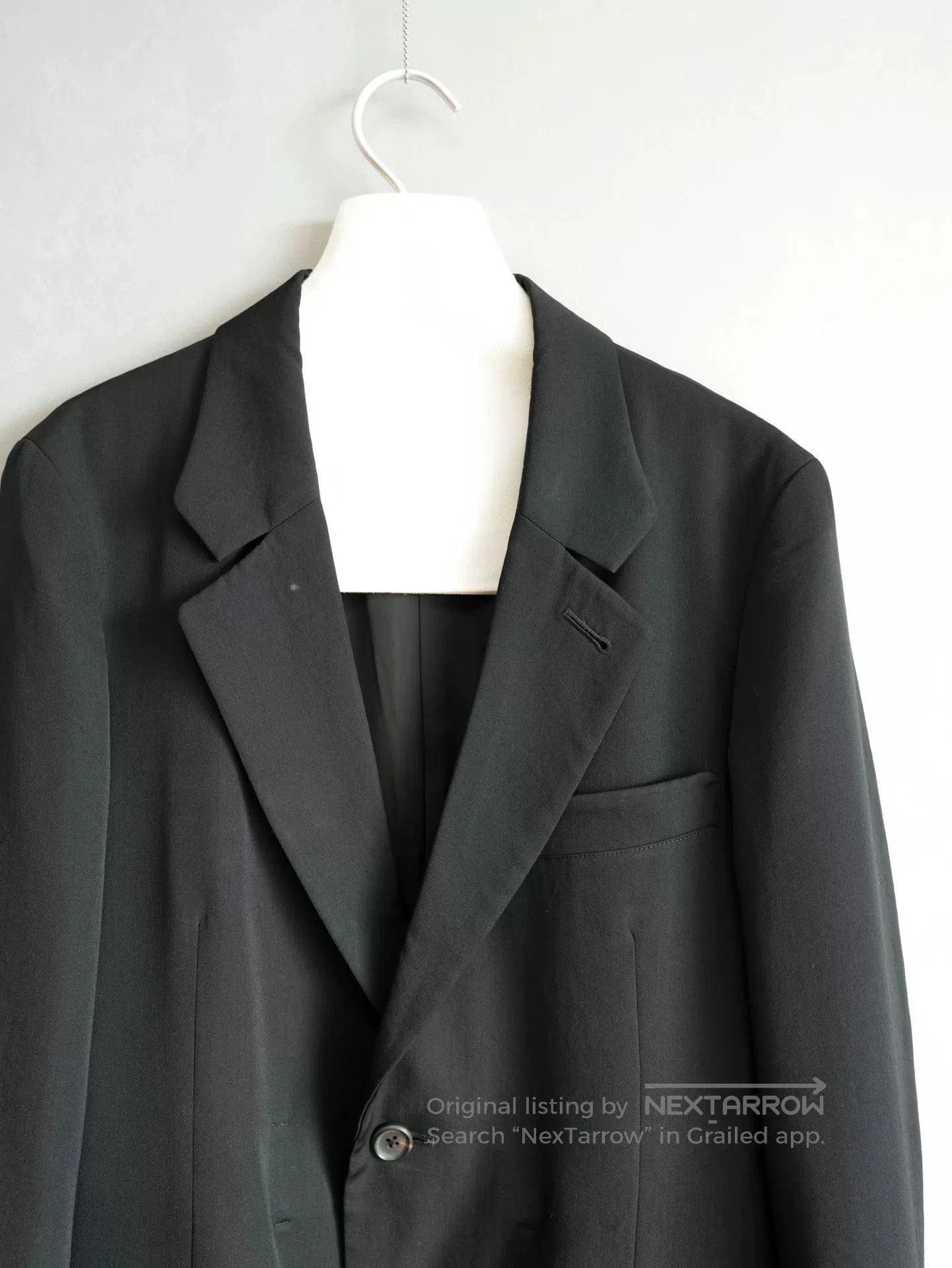 Yohji Yamamoto black Yohji Yamamoto tie jacket. Size US S / EU 44-46 / 1 - 5 Thumbnail
