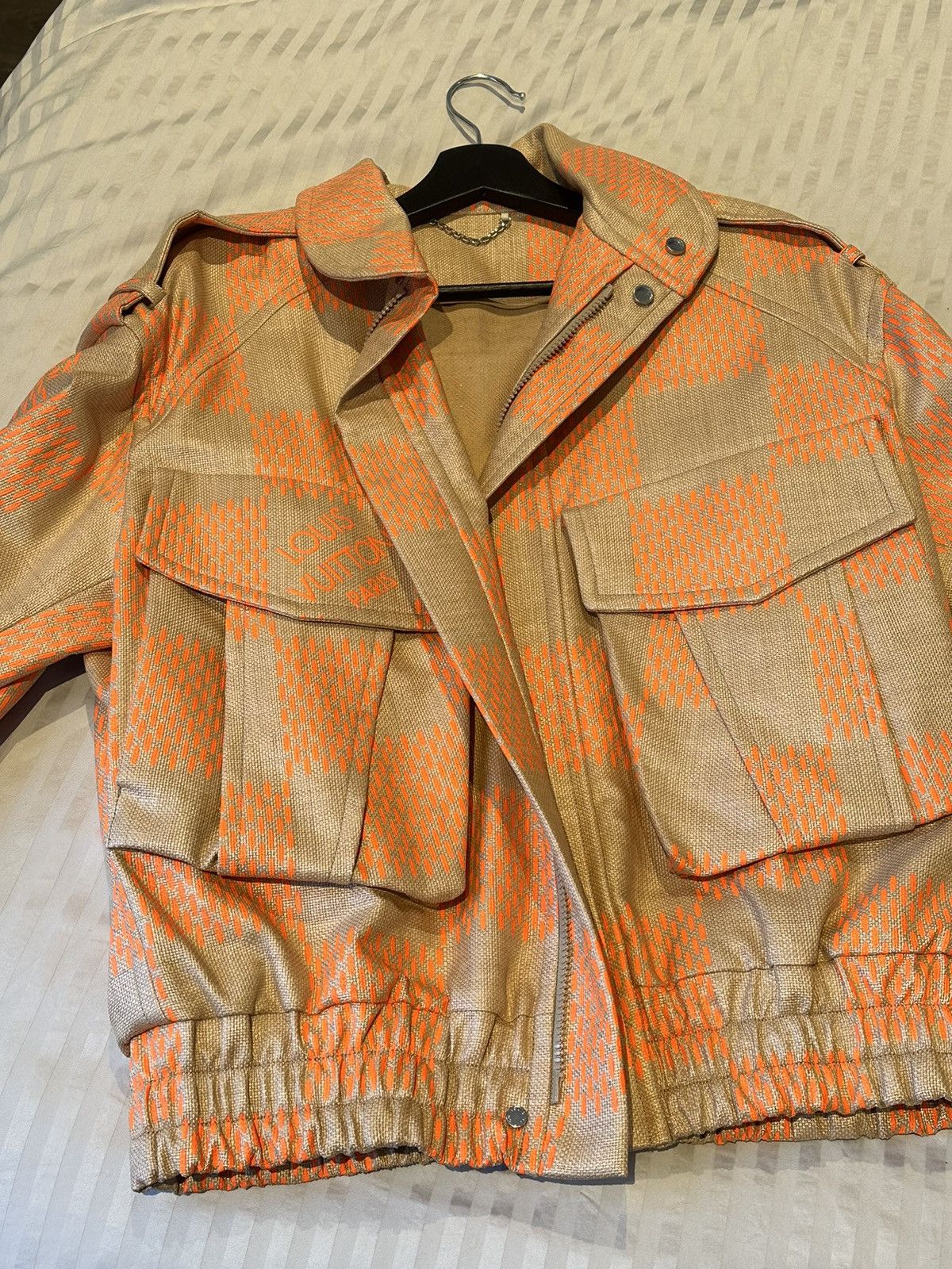 Louis Vuitton by Virgil Abloh 2021 Raffia Fluo Damier Moto
