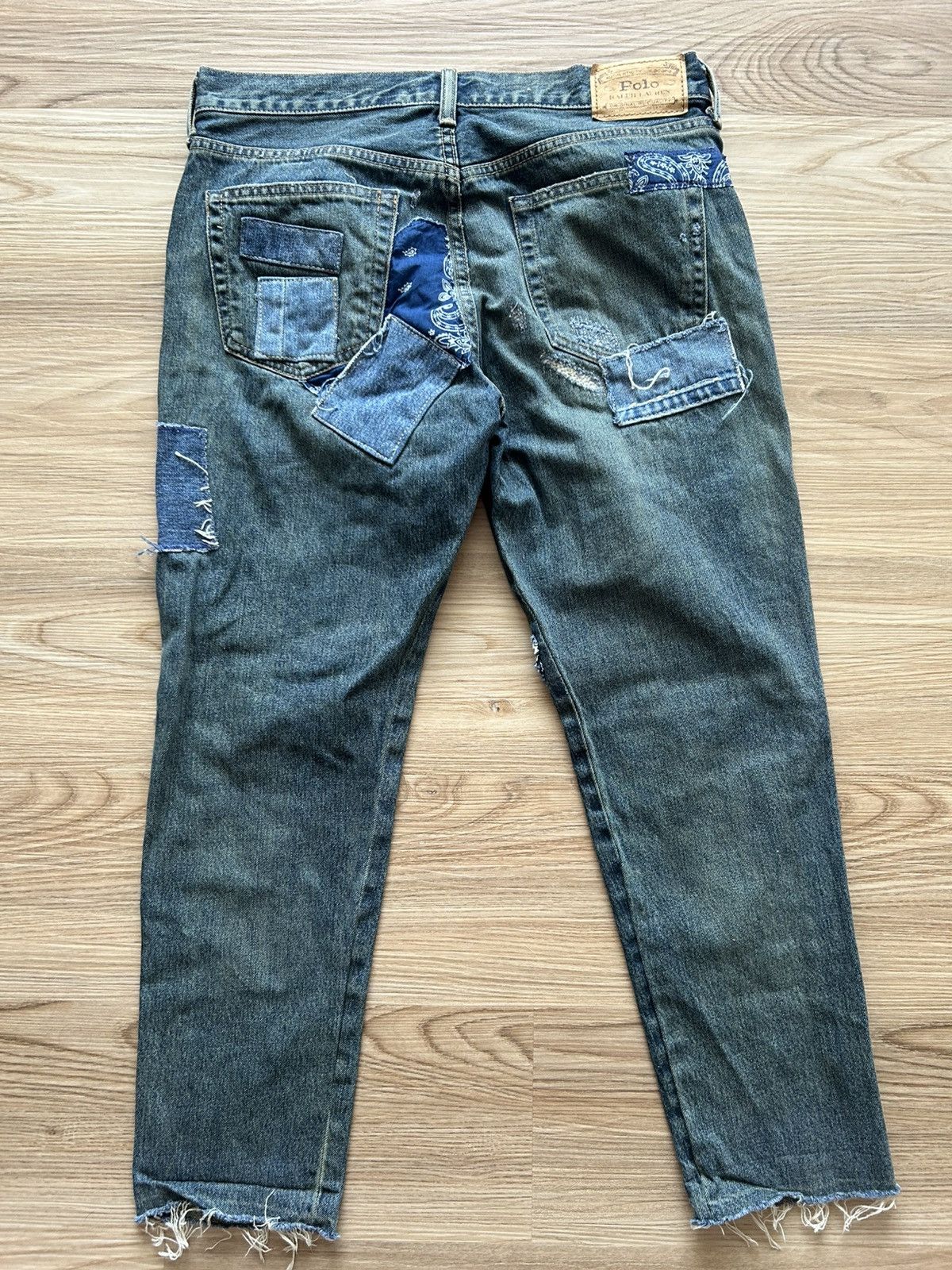 Polo Ralph Lauren Polo Ralph Lauren Patchwork Denim Pants Jeans Blue Size US 30 / EU 46 - 7 Thumbnail