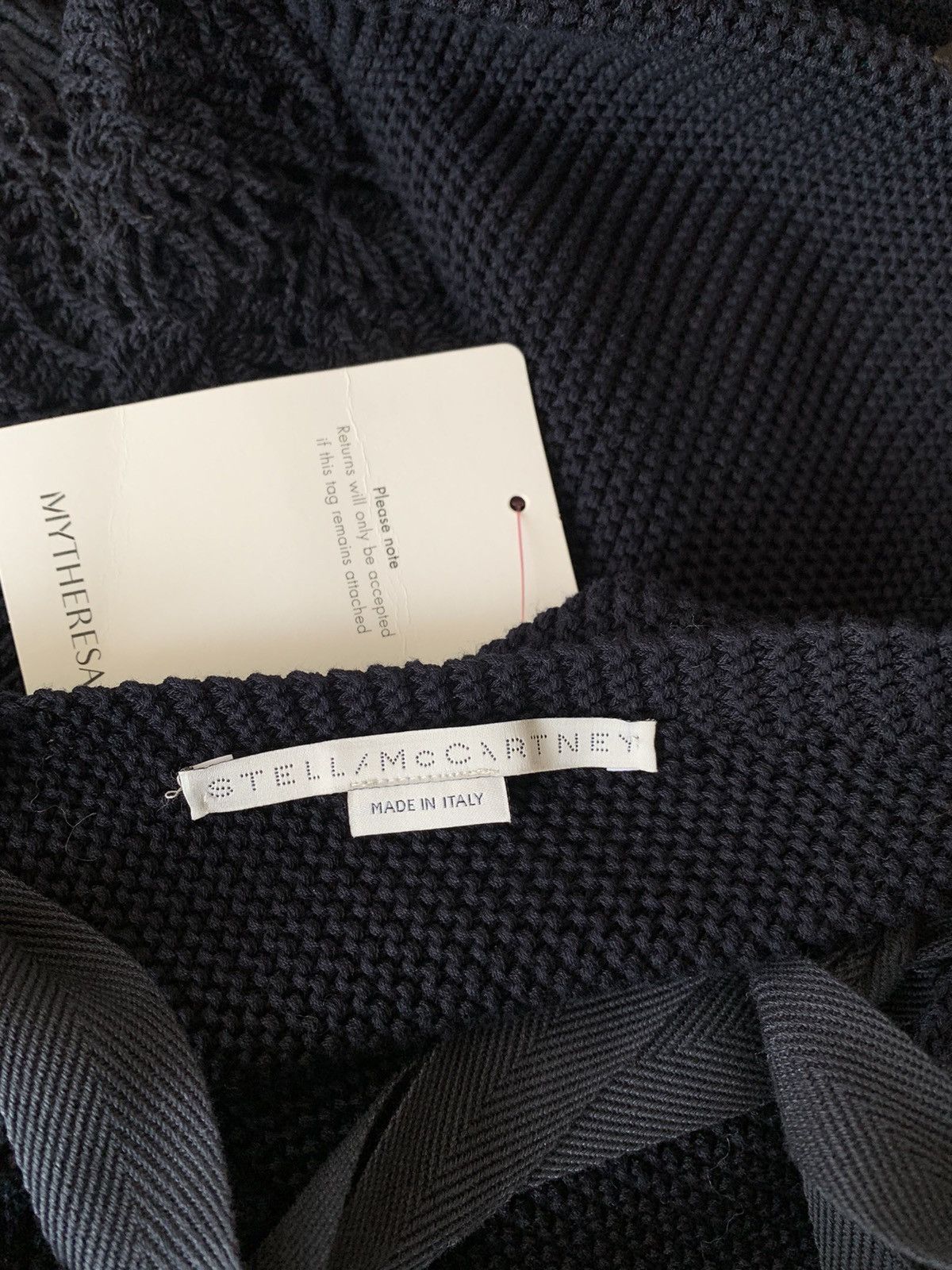 Stella McCartney Stella McCartney Crochet-Paneled V-Neck Cotton Knit Sweater Size M / US 6-8 / IT 42-44 - 12 Thumbnail