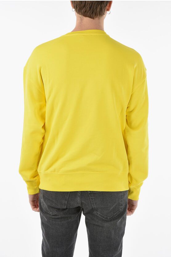 Moschino o1y0225 Logo Crewneck Sweatshirt in Yellow Size US S / EU 44-46 / 1 - 3 Thumbnail