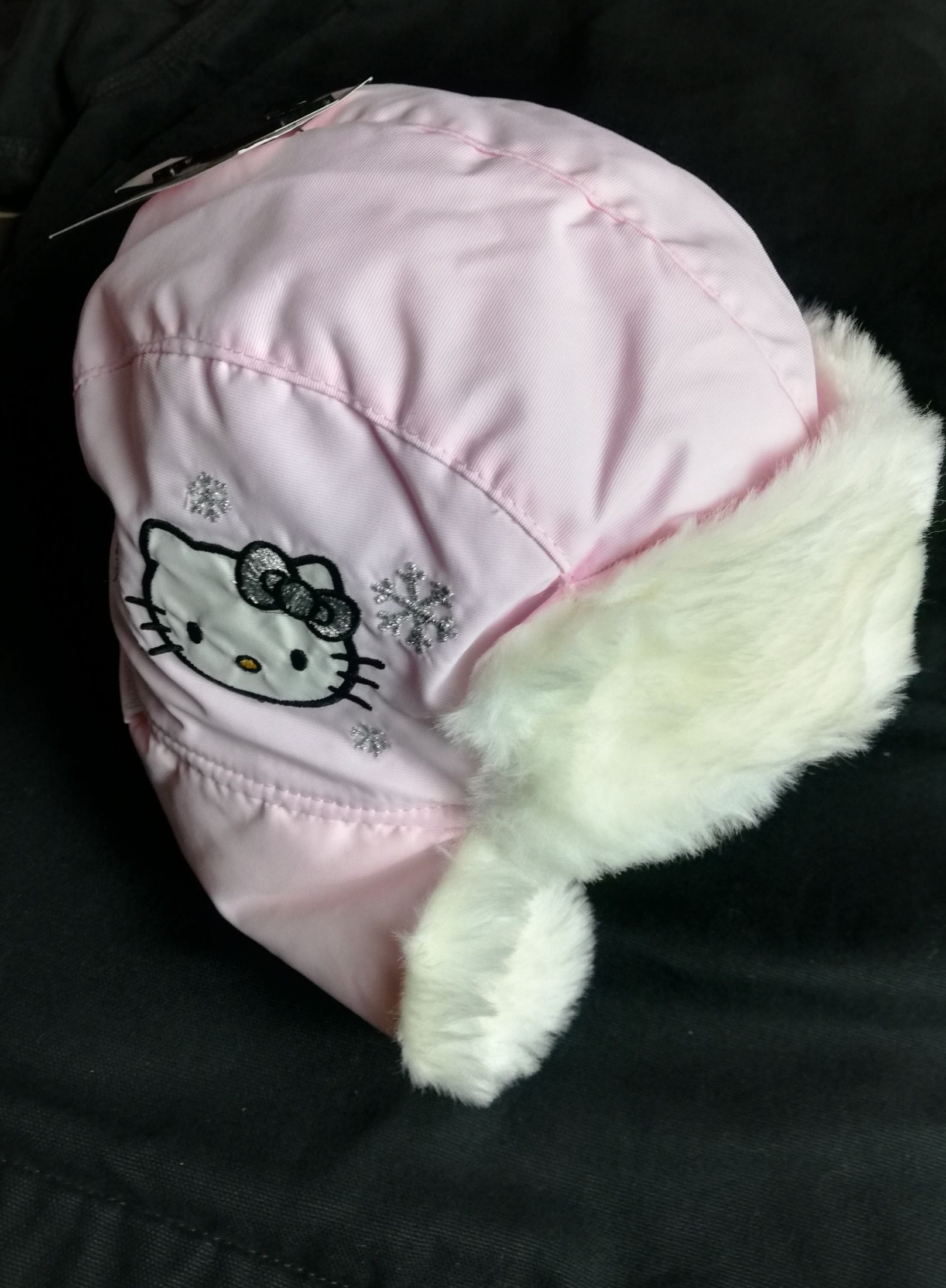 Anime Hello Kitty y2k Aviator Trapper Hat Faux Fur White Size ONE SIZE - 4 Thumbnail