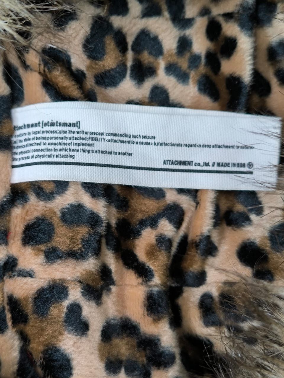 Attachment × Japanese Brand × Kazuyuki Kumagai Attachment Red Jacket Attacment with Lining Leopard Size M / US 6-8 / IT 42-44 - 6 Thumbnail