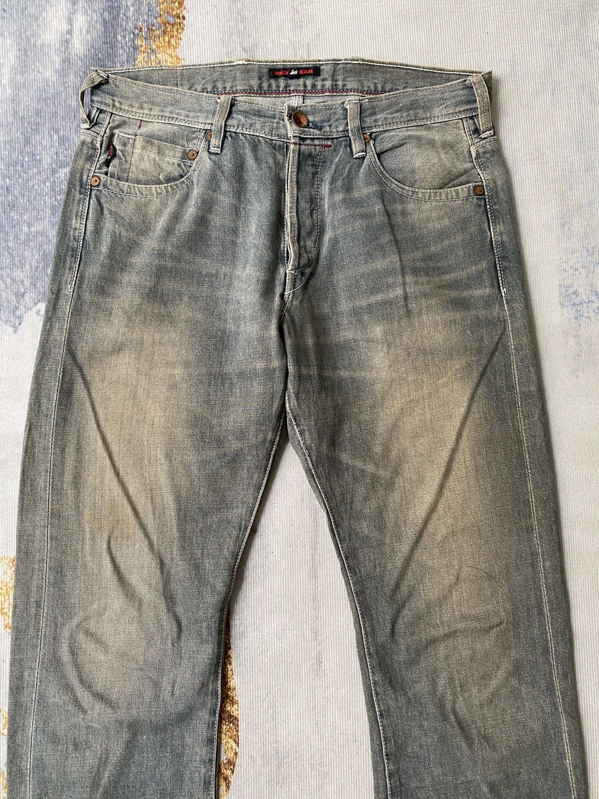 Japanese Brand × Paul Smith × Paul Smith Red Ear Red Ear Paul Smiths Rusty Washed Faded Denim Size US 31 - 5 Thumbnail