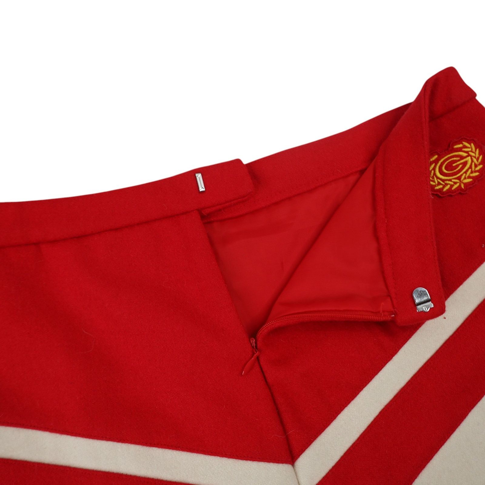 Adidas × Vintage Vintage Y2k SAMPLE Adidas x Carlo Gruber Chevron Wool Skirt Size 30" / US 8 / IT 44 - 16 Thumbnail