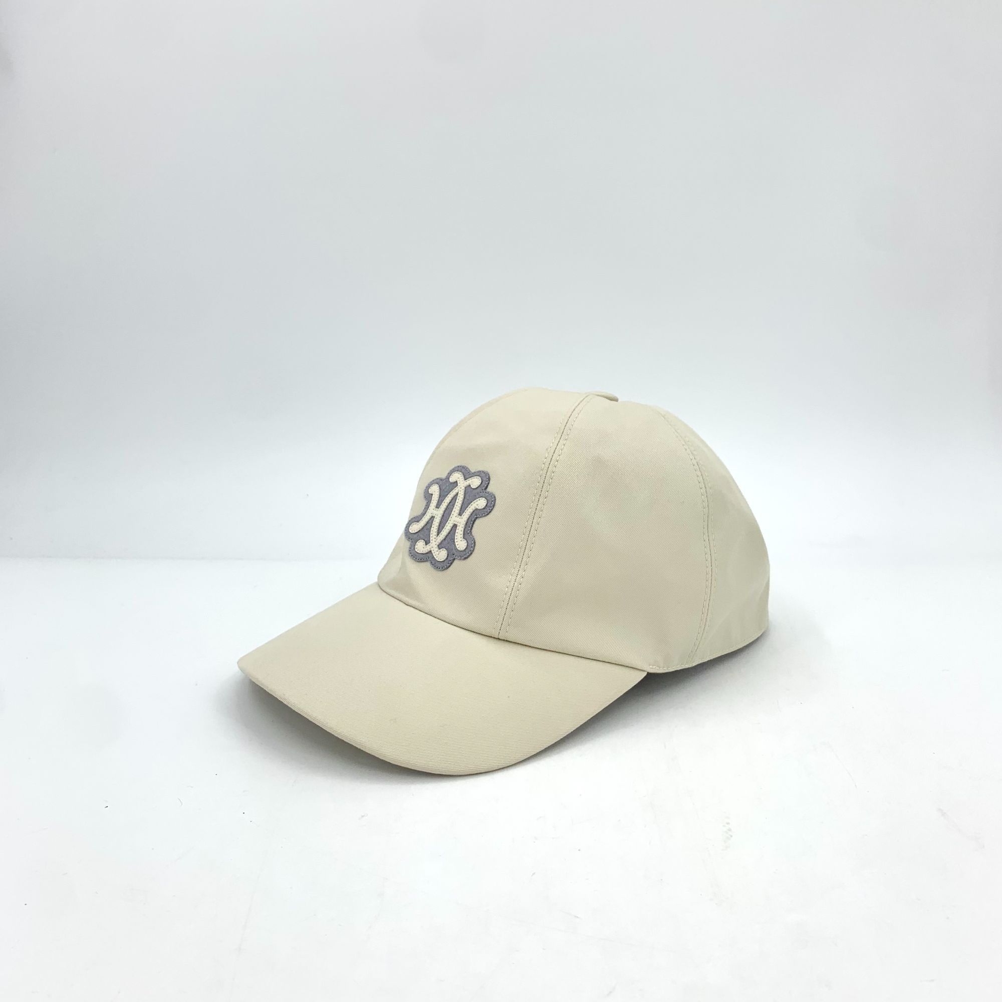 Hermes HERMES Beige Cotton Baseball Cap With Gray Logo Size 56 Made Size ONE SIZE - 1 Thumbnail