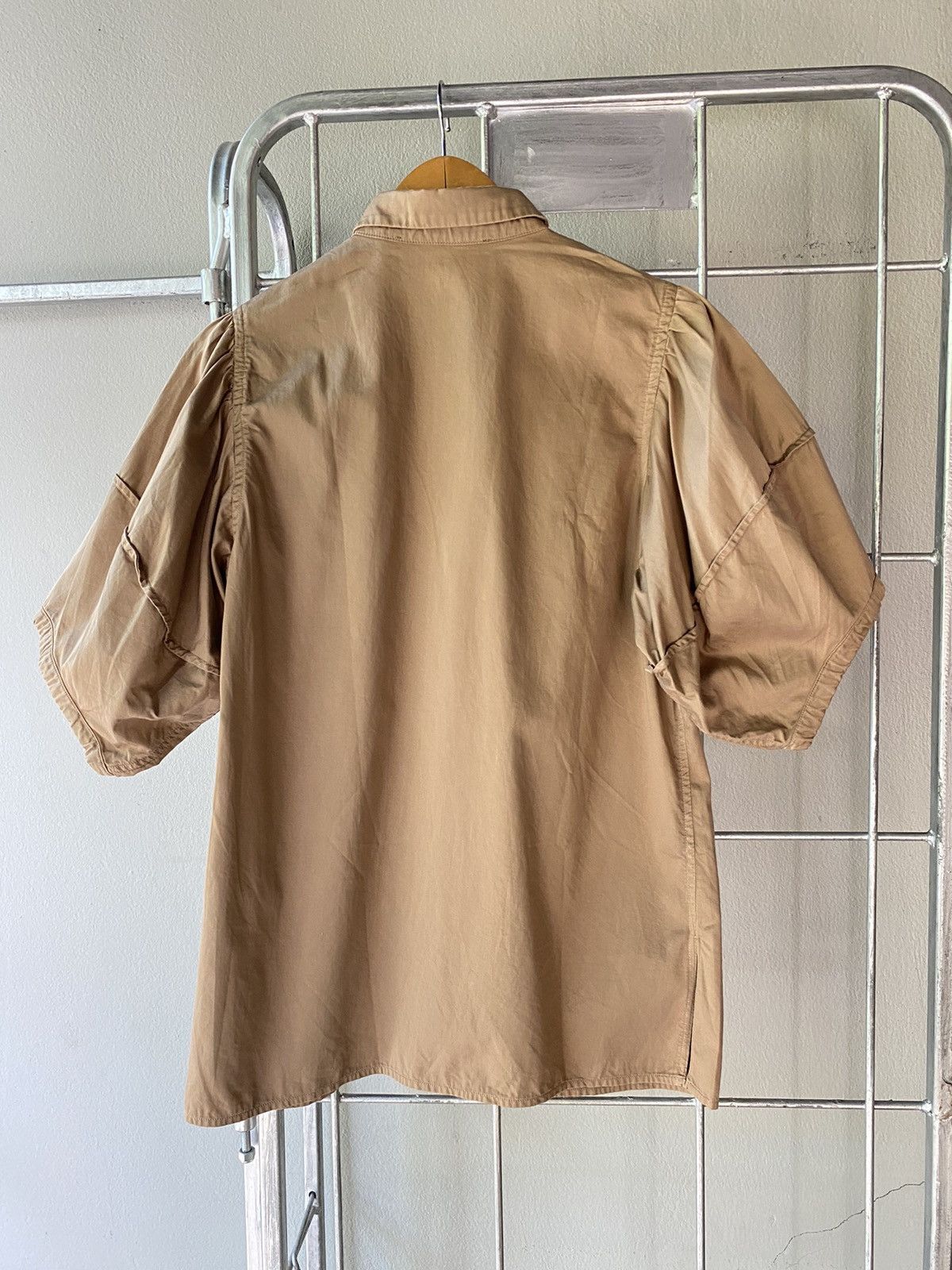 SOFIE D'HOORE SOFIE D'HOORE Brown Puff-Sleeve Blouse Size XS / US 0-2 / IT 36-38 - 2 Thumbnail