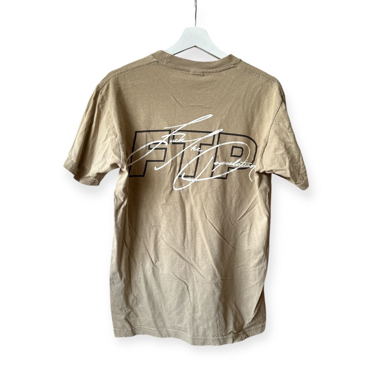 Fuck The Population FTP SCRIPT LOGO TEE SAND Size US M / EU 48-50 / 2 - 2 Thumbnail