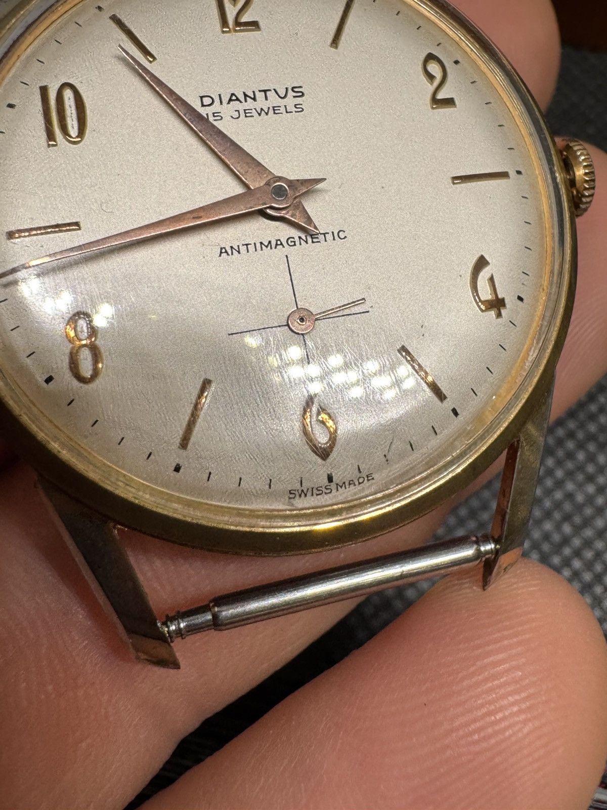 Vintage Men's Vintage Diantus 15 Jewels watch cal EB 1197 c1950s Size ONE SIZE - 8 Thumbnail