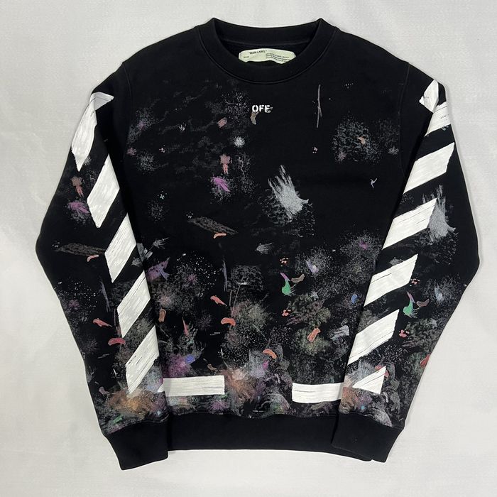 Off white outlet galaxy brushed sweatshirt