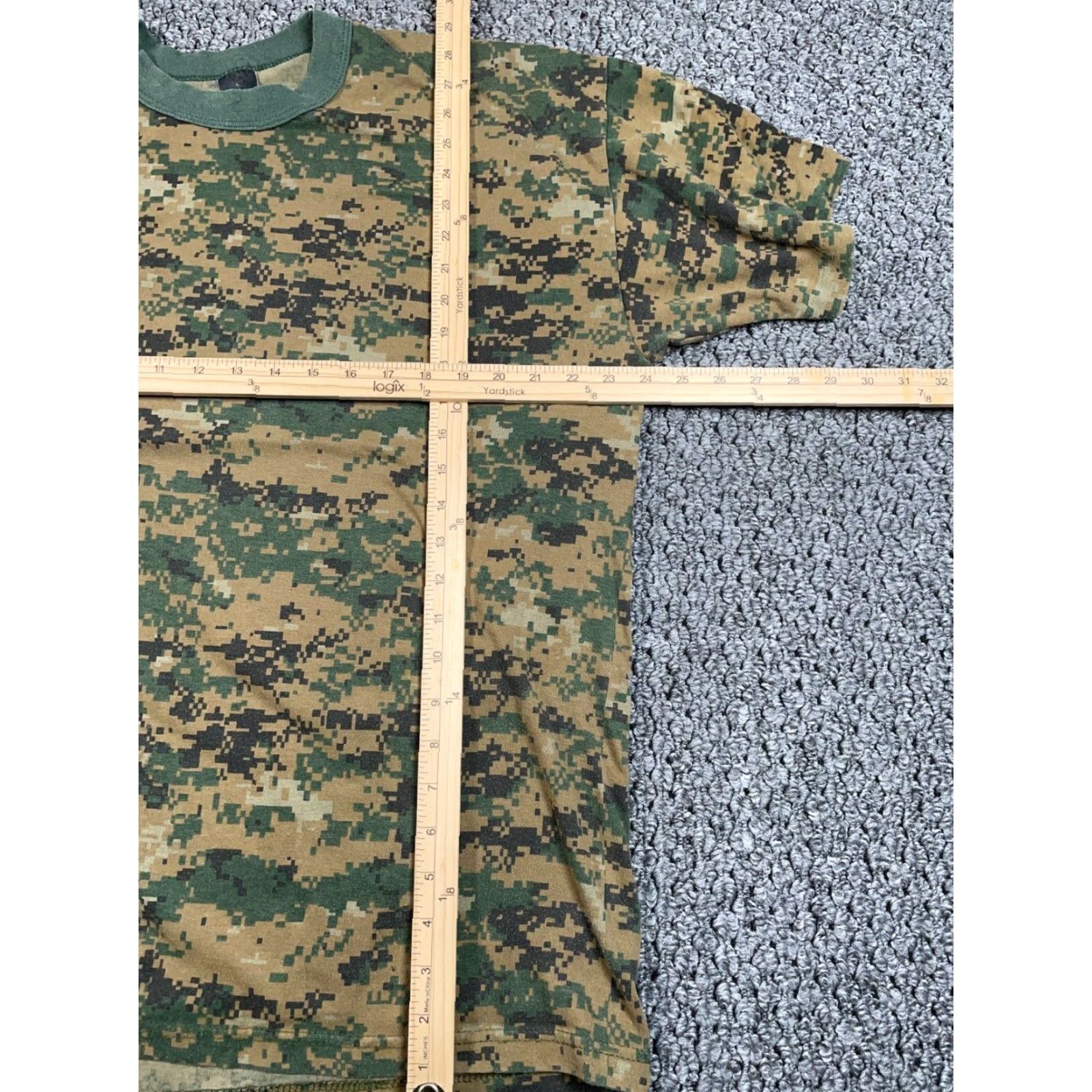 Vintage VINTAGE Digital Camouflage Shirt Adult 2XL Brown Green Camo 80s Military Mens Size US XXL / EU 58 / 5 - 5 Thumbnail