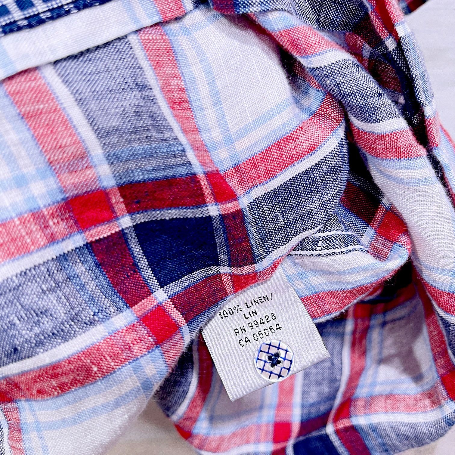 Bullock & Jones Bullock & Jones 100% Linen Sport Shirt Plaid Mens XXL Size US XXL / EU 58 / 5 - 6 Thumbnail