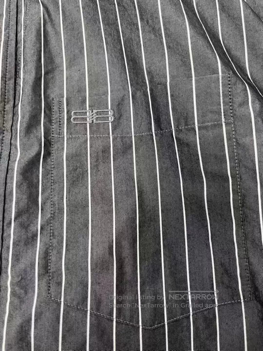 Balenciaga black striped long sleeve button-up shirt. Size US XS / EU 42 / 0 - 3 Thumbnail