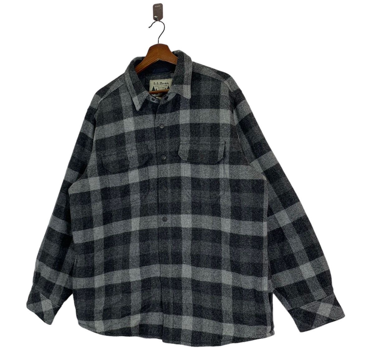 L.L. Bean × Vintage Vintage LL Bean Outdoor Tartan Wool Jacket Size US L / EU 52-54 / 3 - 2 Thumbnail